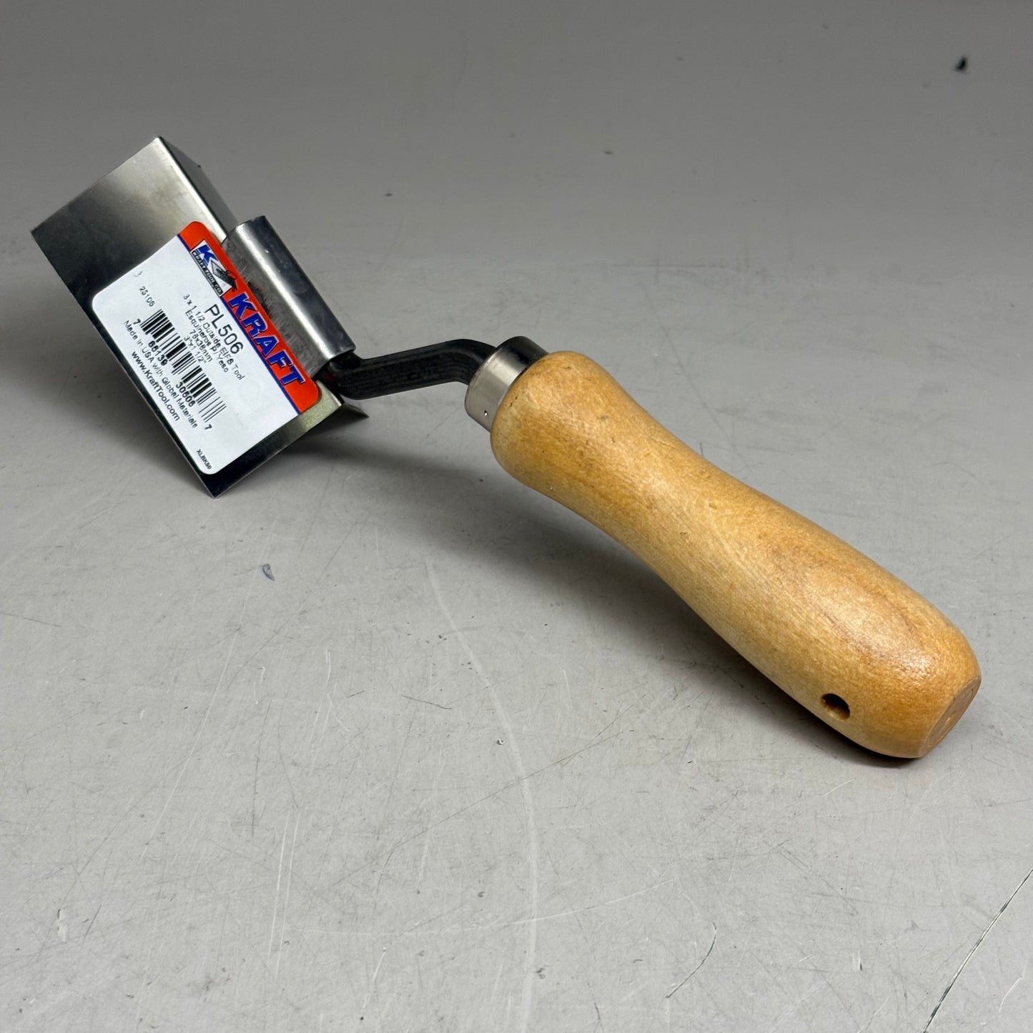 KRAFT TOOL CO EIFS Outside Corner Tool with Wood Handle 3" x 1-1/2" PL506
