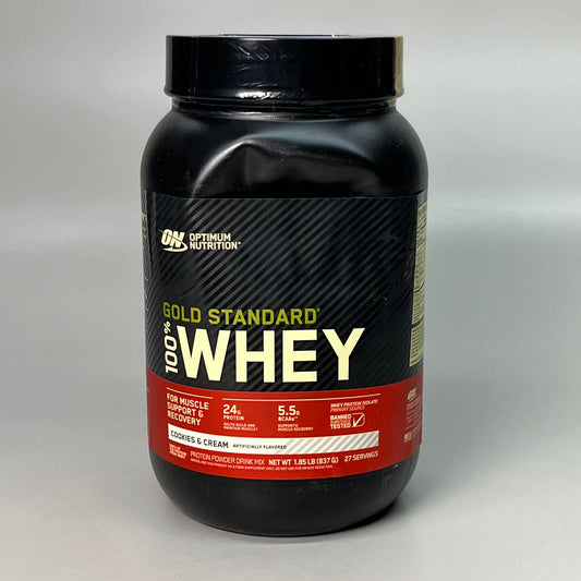 OPTIMUM NUTRITION Gold Standard 100% Whey Cookies & Cream 837g 6066970 (New Other))