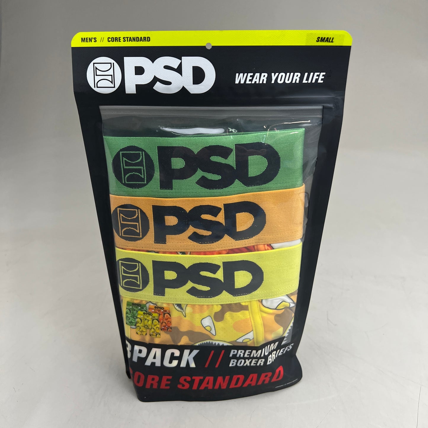 PSD (3 PACK) Warface Men's Boxer Briefs Small WF FACES