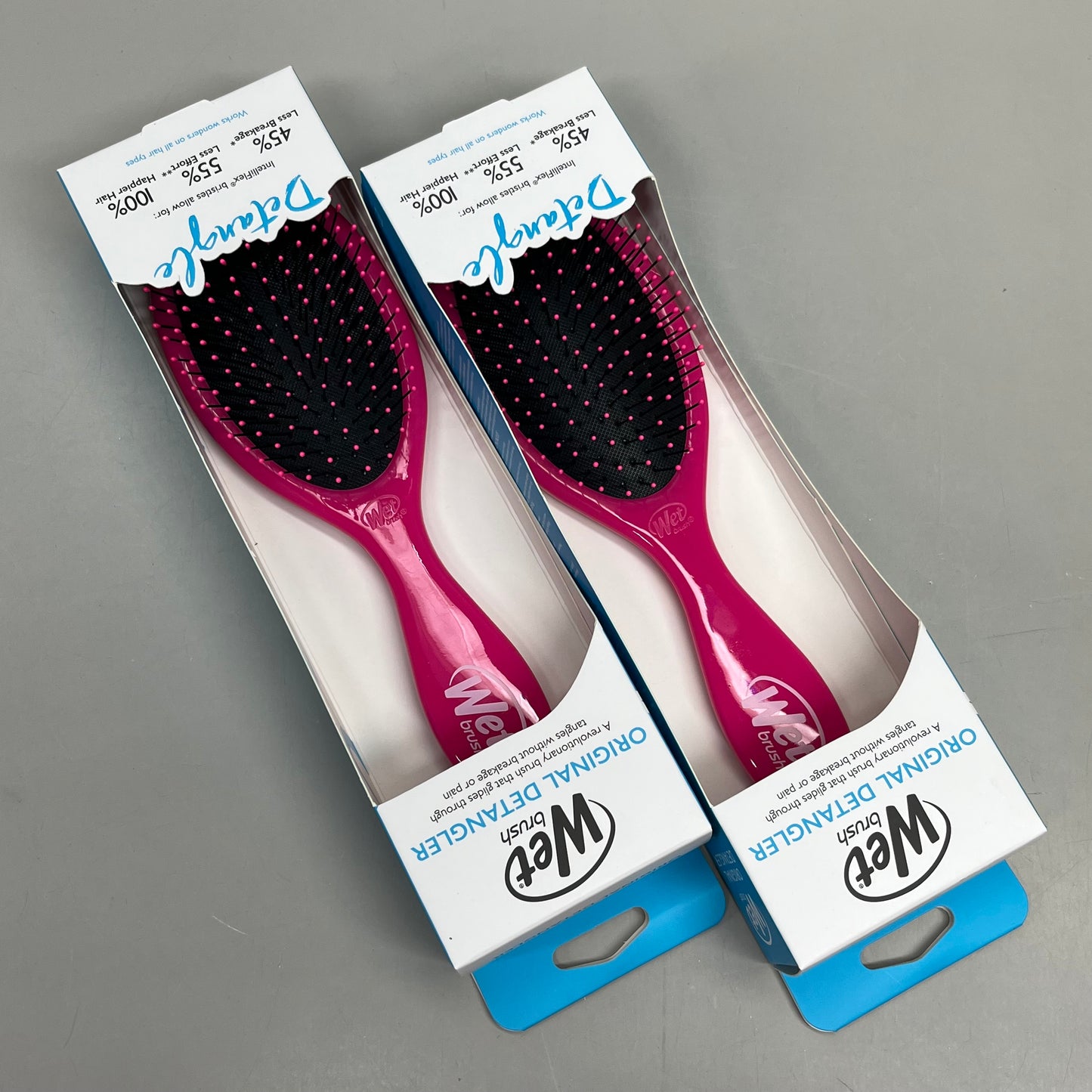 WET BRUSH (2 PACK!) Original Detangler Brush-all Hair Types Pink GYSPB830WARM