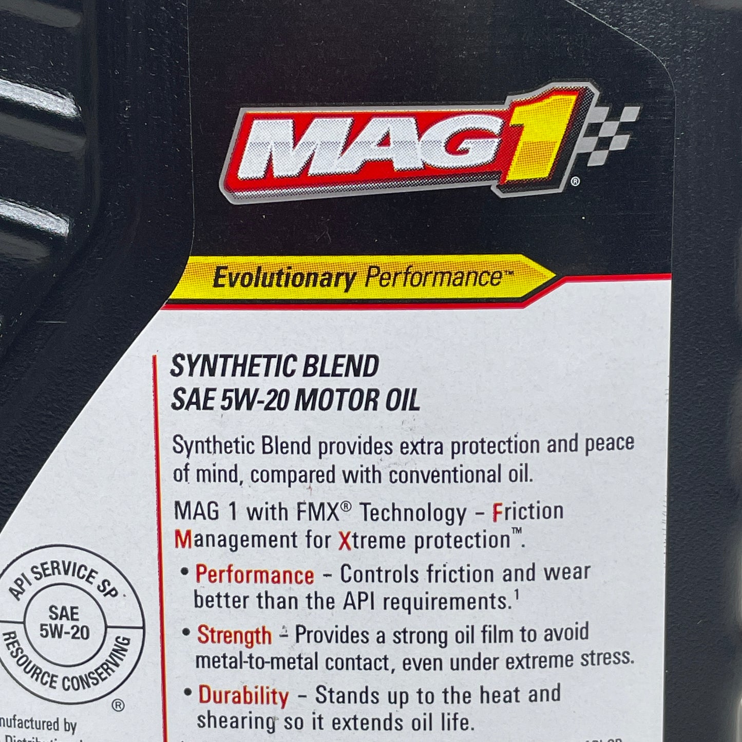 ZA@  MAG1  (6 PACK) Synthetic Blend SAE 5W-20 Motor Oil 1 QT BB 10/2025
