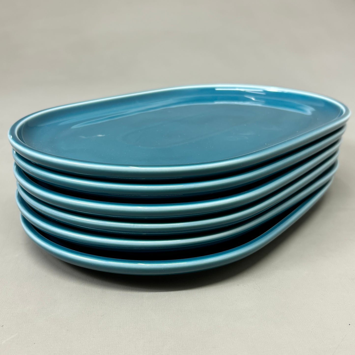 SCHONWALD Oval Companion Platter Porcelain Petrol Blue 6 PACK