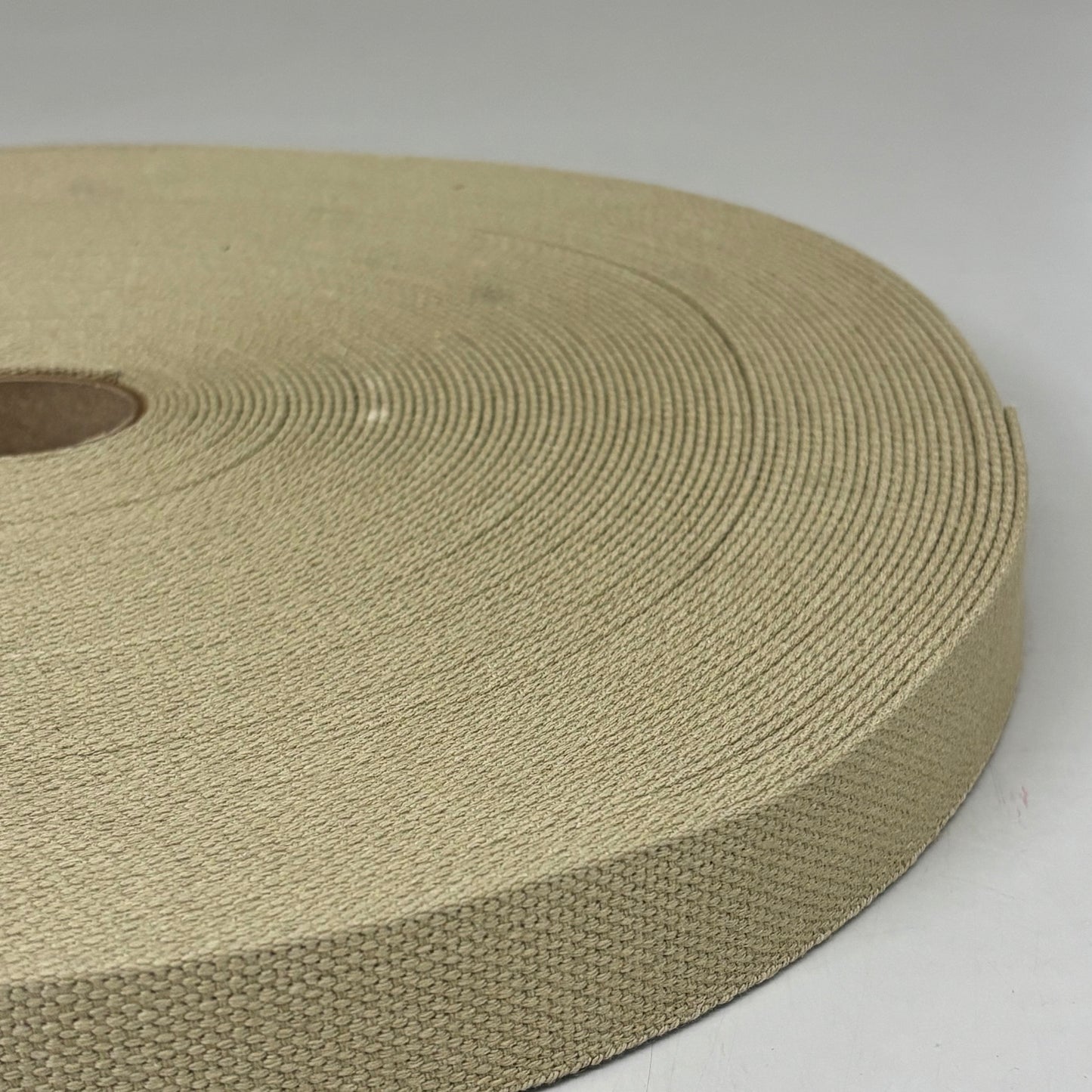NORTH EAST KNITTING Heavy Duty Cotton Webbing/Belting 1-1/4"x50yds Beige WCAW