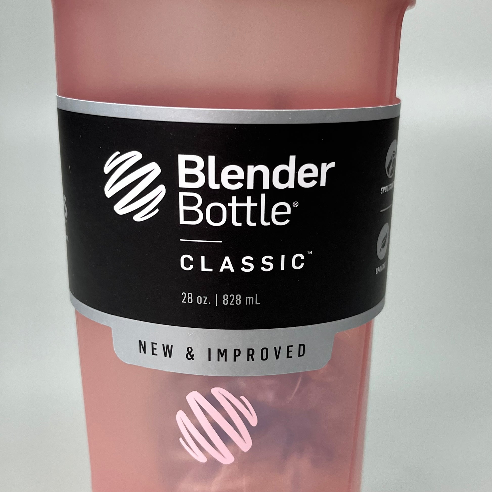 3 Blender Bottle 28 oz. (BPA Free) pink, black, black&white