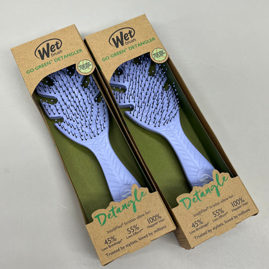 WET BRUSH (2 PACK) Go Green Detangler Brush Purple GYBIO830ASST