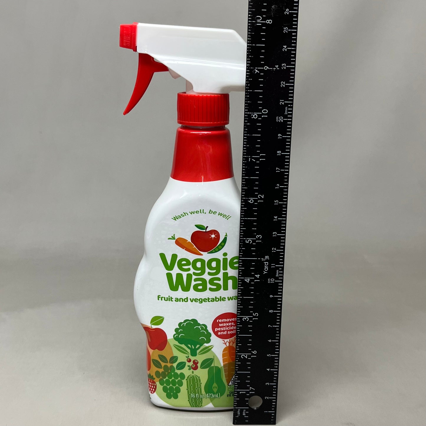 ZA@ VEGGIE WASH 2-PACK! Fruit and Vegetable Produce Wash Soap 16 fl oz. E R81111 (New) G