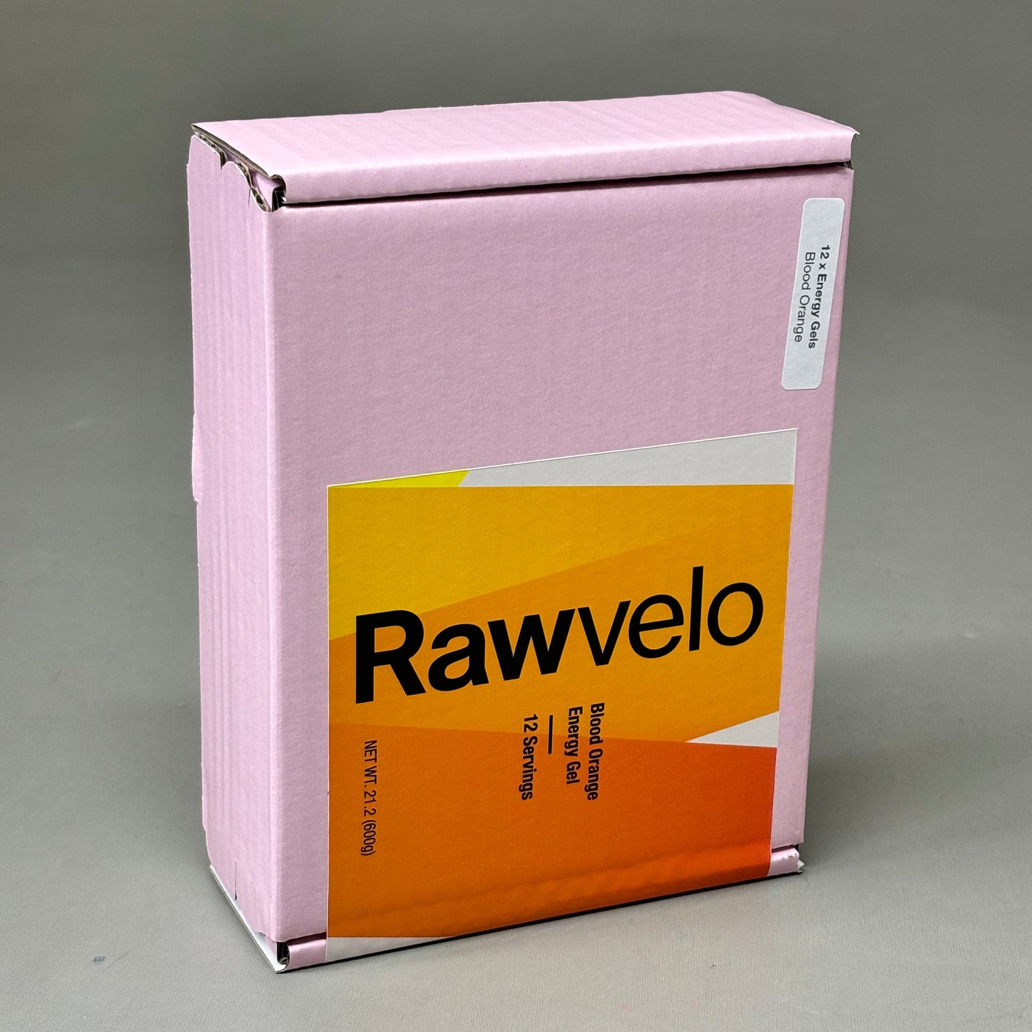 ZA@ RAWVELO (12 PACK) Energy Gels All Natural Blood Orange Cycling Hiking Running 11/25 P