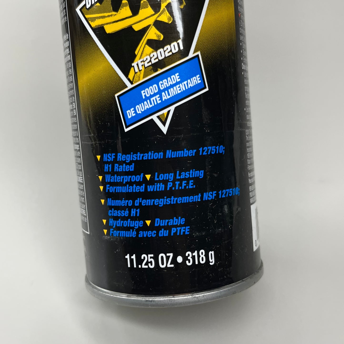 TRI-FLOW Food Grade Synthetic Grease Aerosol 11.25 oz Black TF220201 (New)