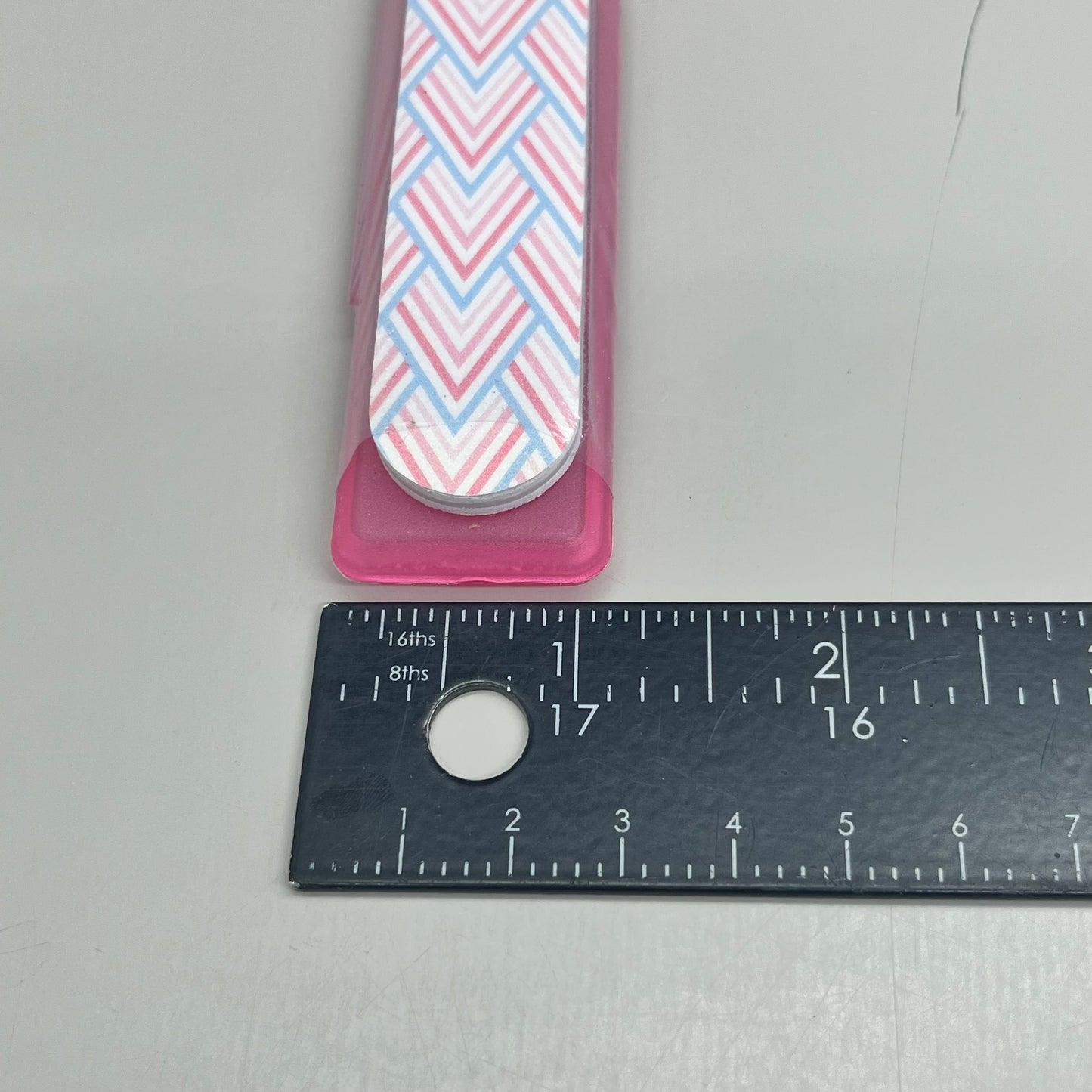 WALGREENS (6 PACK!) Nail File With Case 7 1/2" Pink Mountains WIC 924935