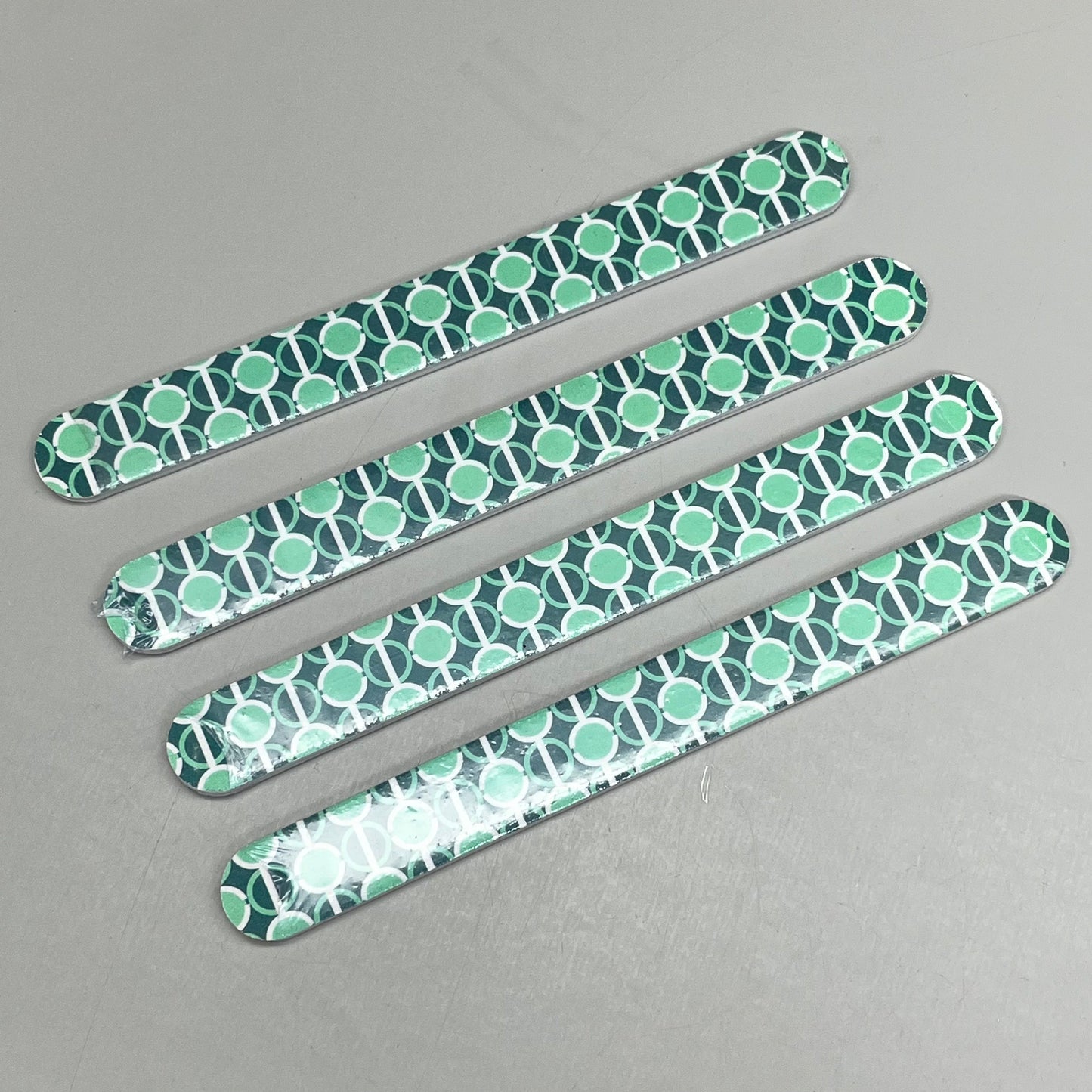 ZA@ WALGREENS (4 PACK!) Pattern Nail File 7" Green Circles WIC 254462 C