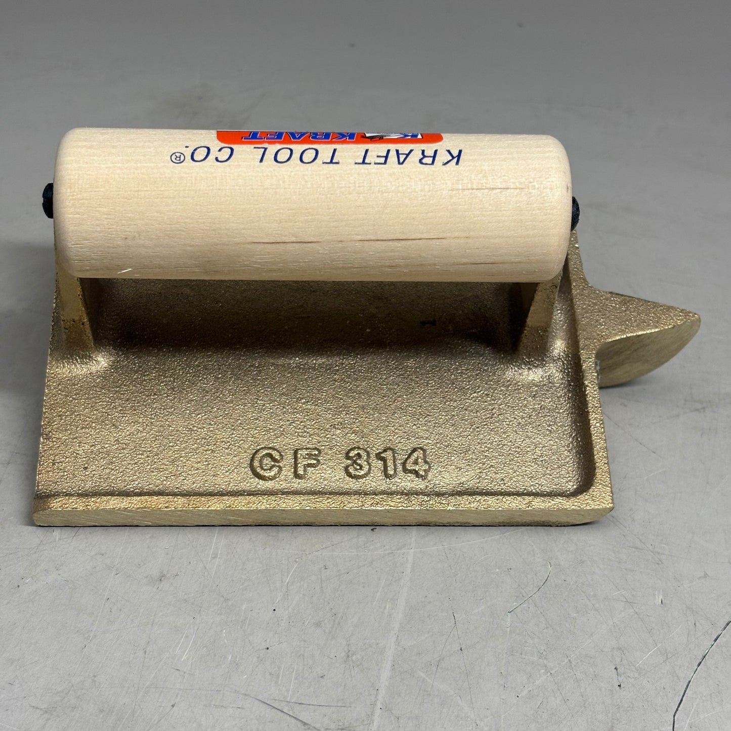 KRAFT TOOL CO Deep Bit Bronze Groover with Wood Handle 6" x 4-1/2" 1/4"R 1"D