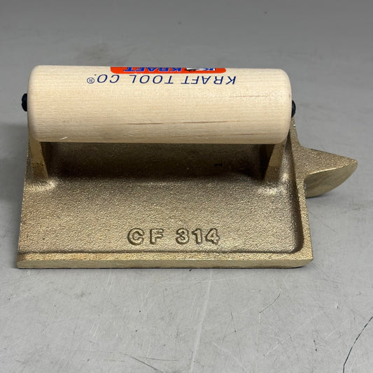 KRAFT TOOL CO Deep Bit Bronze Groover with Wood Handle 6" x 4-1/2" 1/4"R 1"D