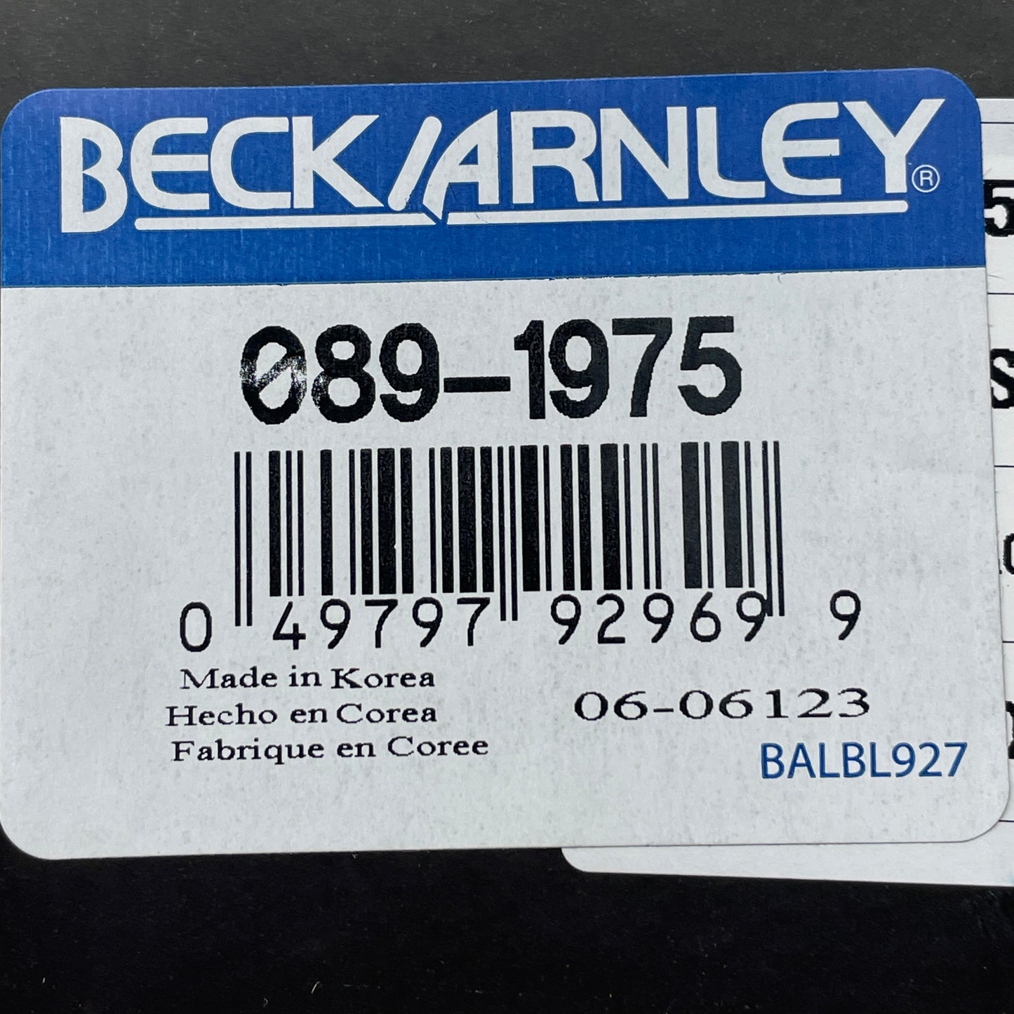 BECK ARNLEY Disc Ceramic Brake Pad for Hyundai & Kia 089-1975