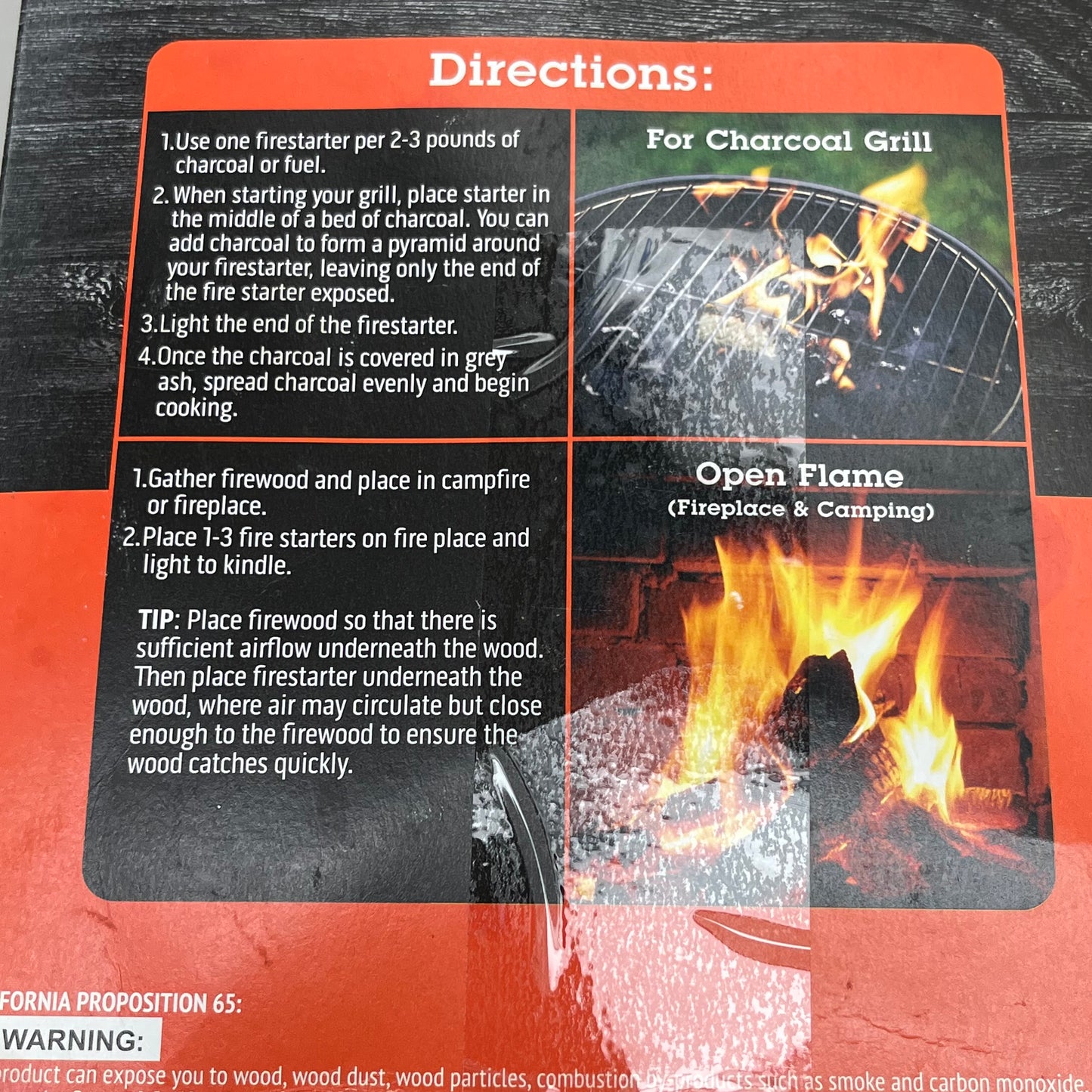 Z@ CAMERONS (Box of 50) Indoor & Outdoor Fire Starters All Natural Wood CAM-BBI-647