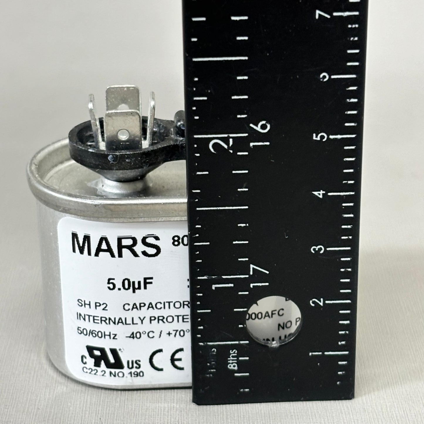 MARS Motor Run Capacitor 14005 5 MFD Oval 370 VAC 24V Screw 50/60 14005
