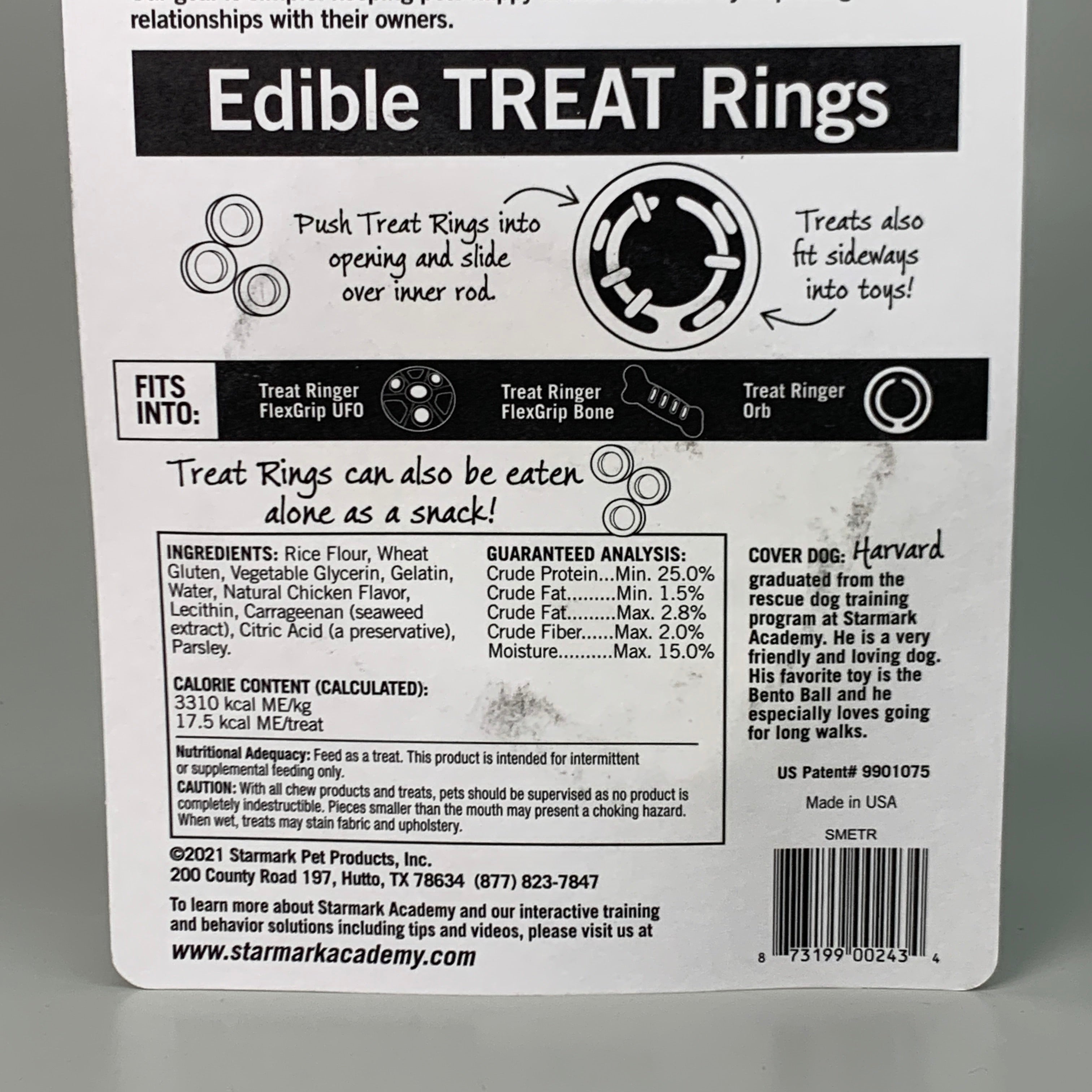 Edible treat clearance rings