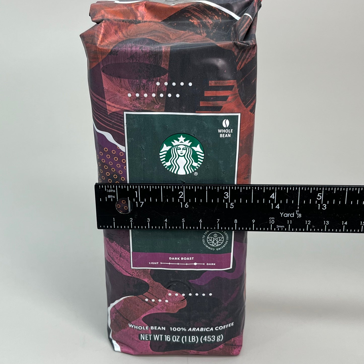 ZA@ STARBUCKS (6 PACK) Espresso Roast Whole Bean Arabica Coffee 16 oz 1LB BB 11/24