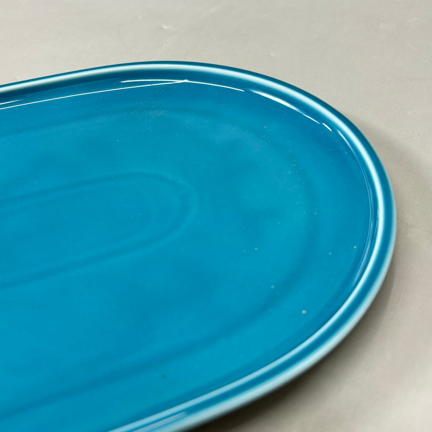 SCHONWALD Oval Companion Platter Porcelain Petrol Blue 6 PACK