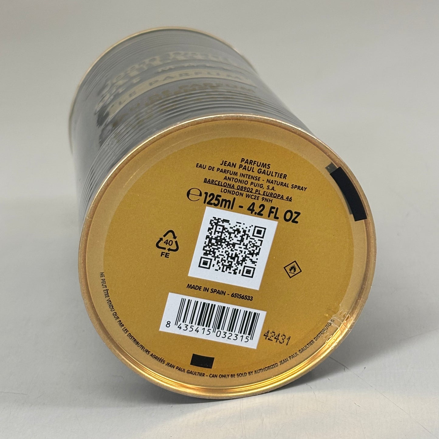 JEAN PAUL GAULTIER "Le Male" Parfum Amber Woody Eau De Parfum Intense 4.2 fl oz