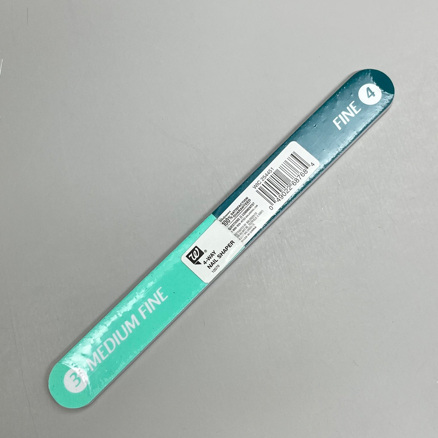 ZA@ WALGREENS (6 PACK!) 4-Way Nail Shaper Nail File Coarse to Fine 7" WIC 254451 A