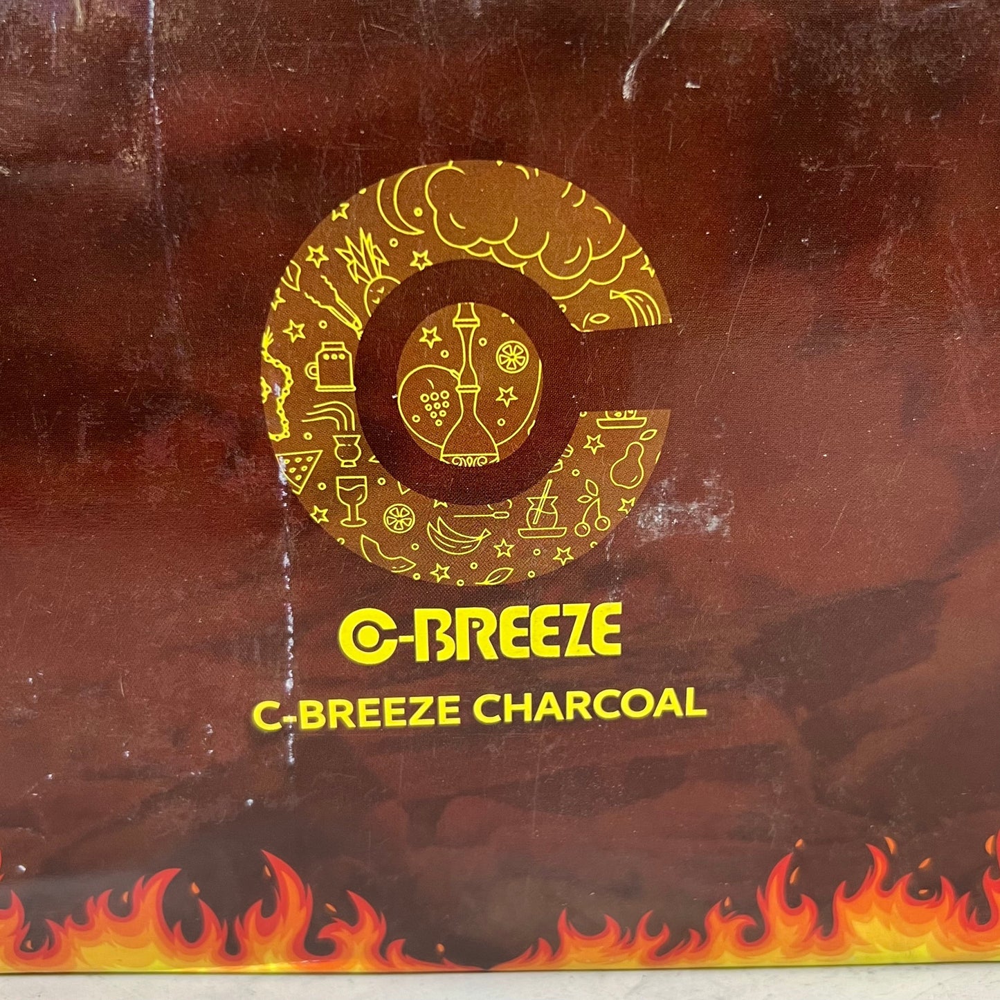 C-BREEZE (10 PACK) Coconut Charcoal Briquettes 10 KG (22 Pounds)