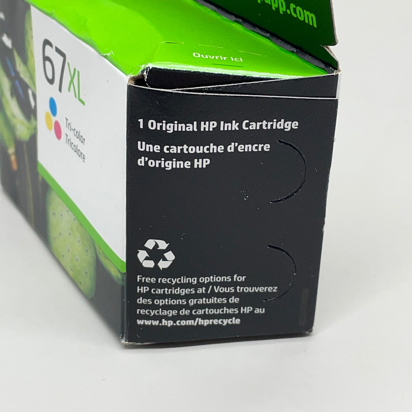 HP 67XL High-Yield Ink Cartridge Tri-Color BB 08/25 3YM58AN#140