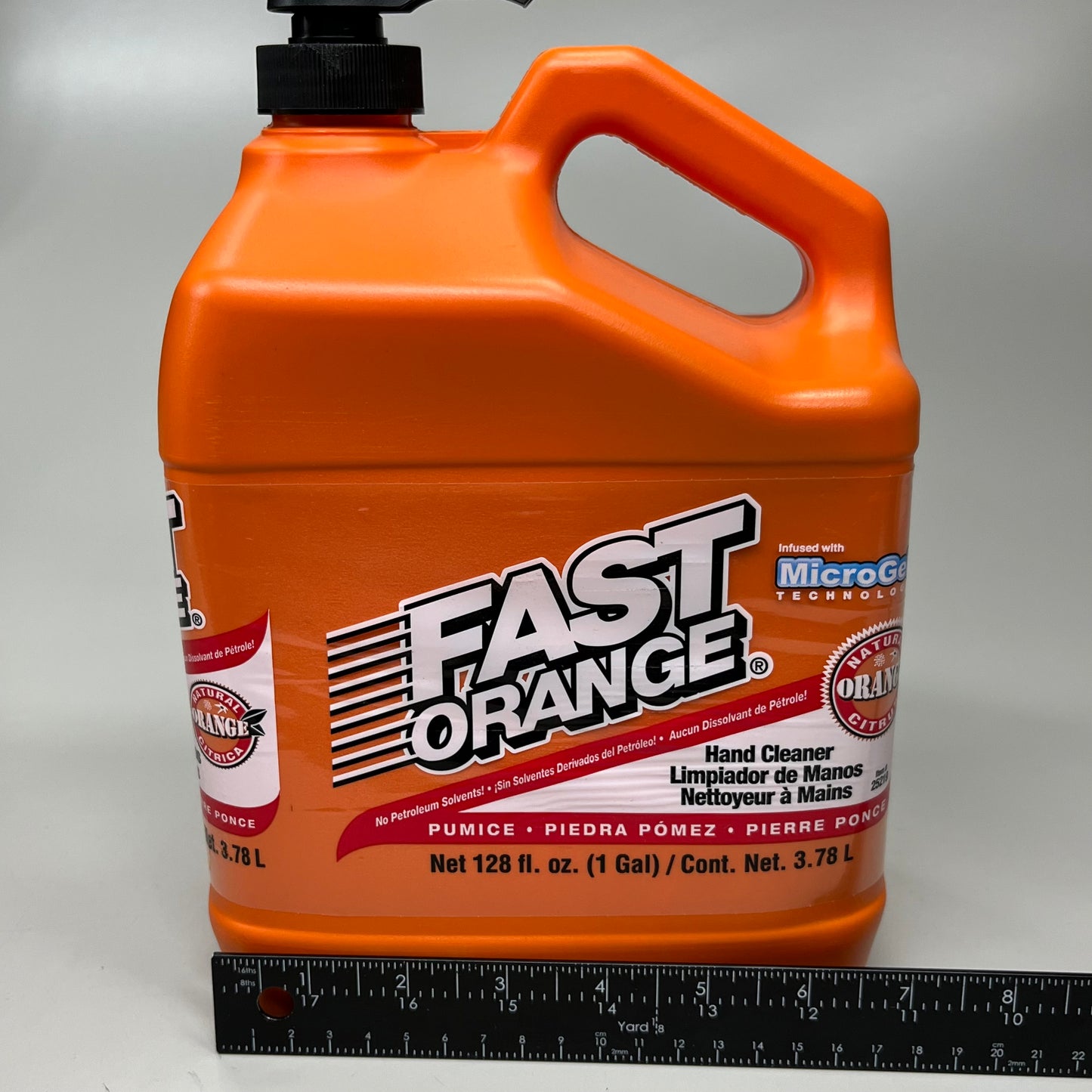 ZA@ MICROGEL Fast Orange Hand Cleaner 128oz 1 gallon Pumice Lotion (New)