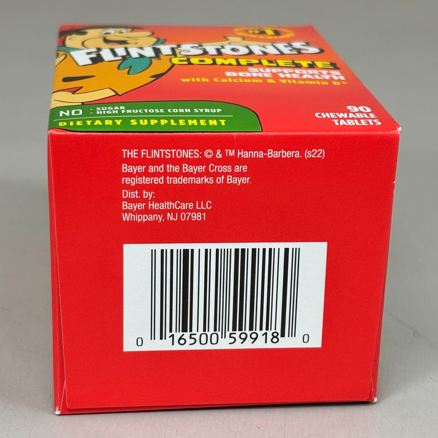 ZA@ BAYER (3 PACK, 90 TABLETS EACH) Flintstones Complete Multivitamin Kids BB 08/25 A