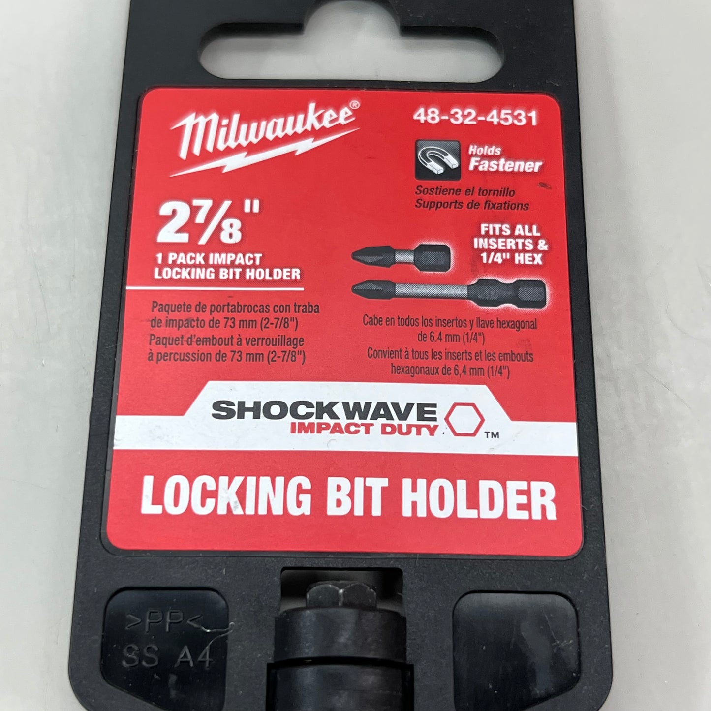MILWAUKEE Lot of 3! Locking Bit Holder 8-Piece Shockwave Metric Hex Westward Adapter Set