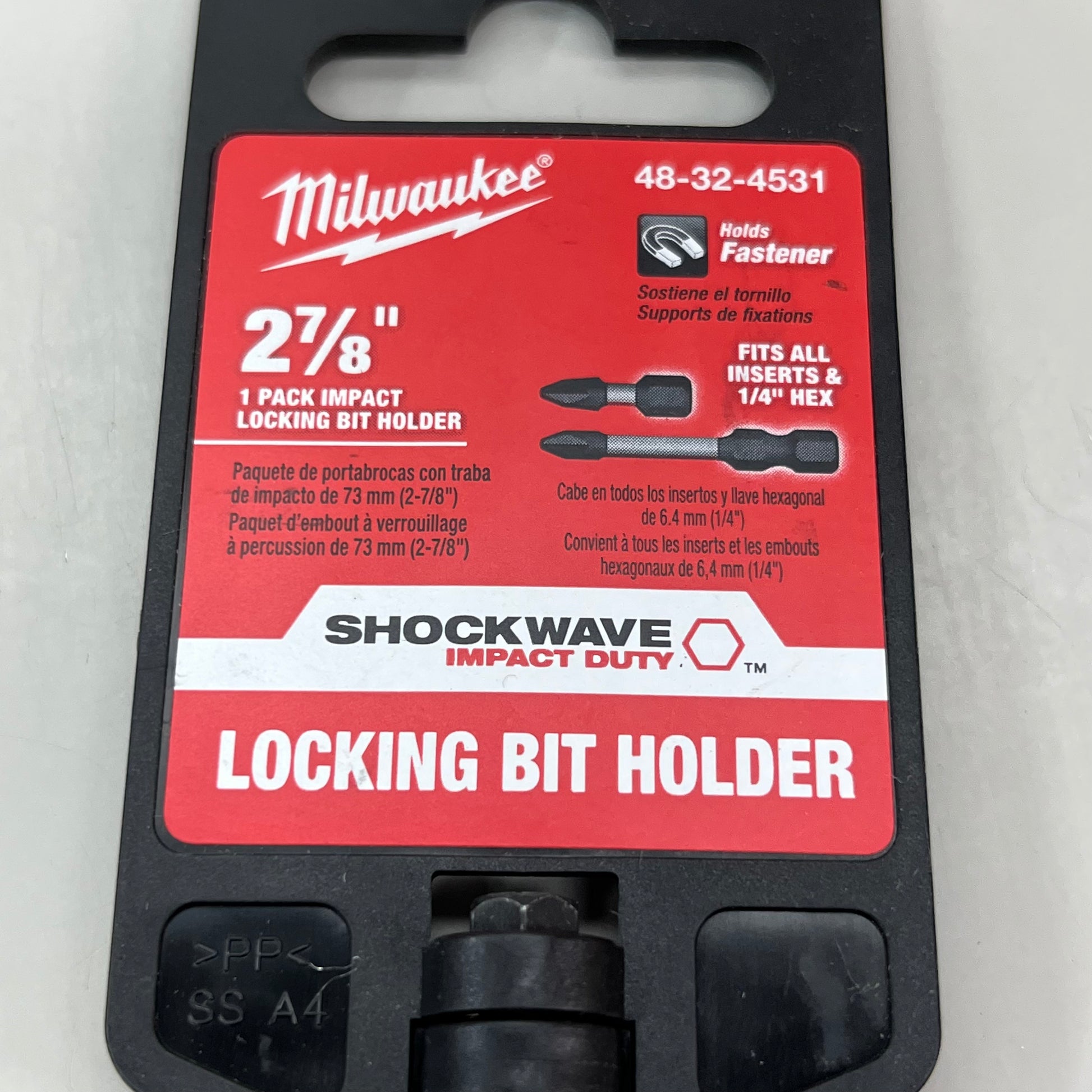 MILWAUKEE Lot of 3! Locking Bit Holder 8-Piece Shockwave Metric