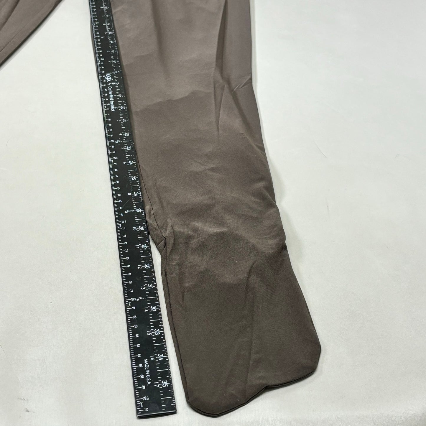 NORMA KAMALI Slim Fit Turtleneck Catsuit w/ Footsie Women's Sz XL/42 Chocolate