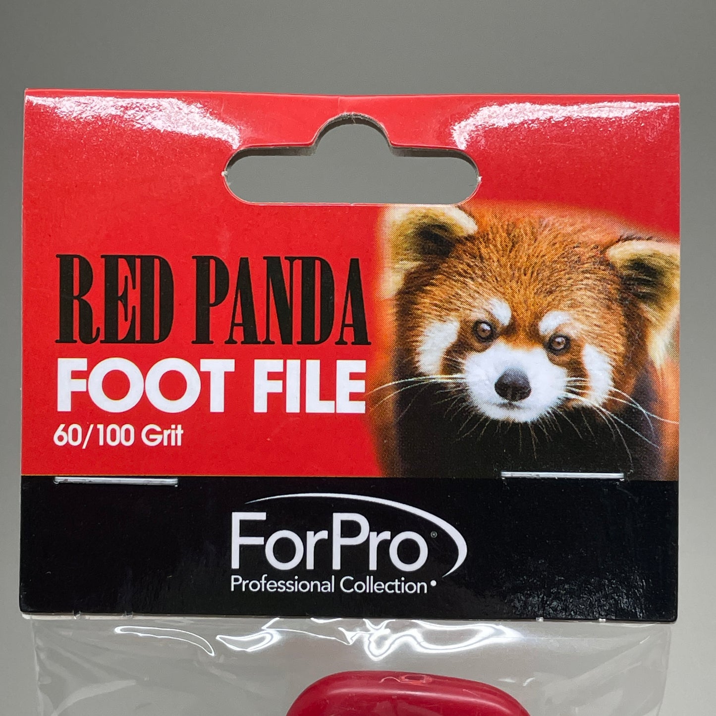 FORPRO (2 PK) Red Panda Foot File Double-Sided Pedicure File for Feet & Heels 60/100 Grit