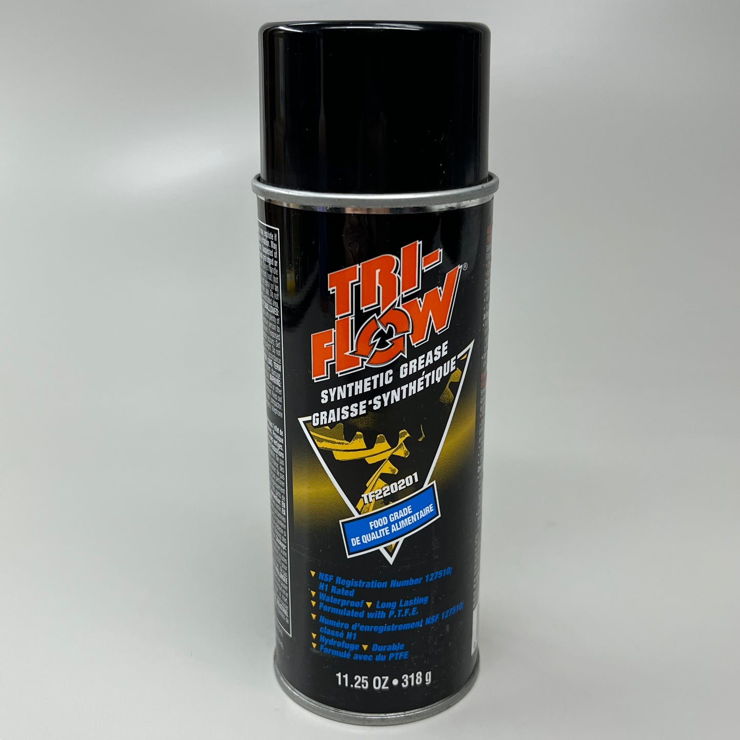 TRI-FLOW Food Grade Synthetic Grease Aerosol 11.25 oz Black TF220201 (New)