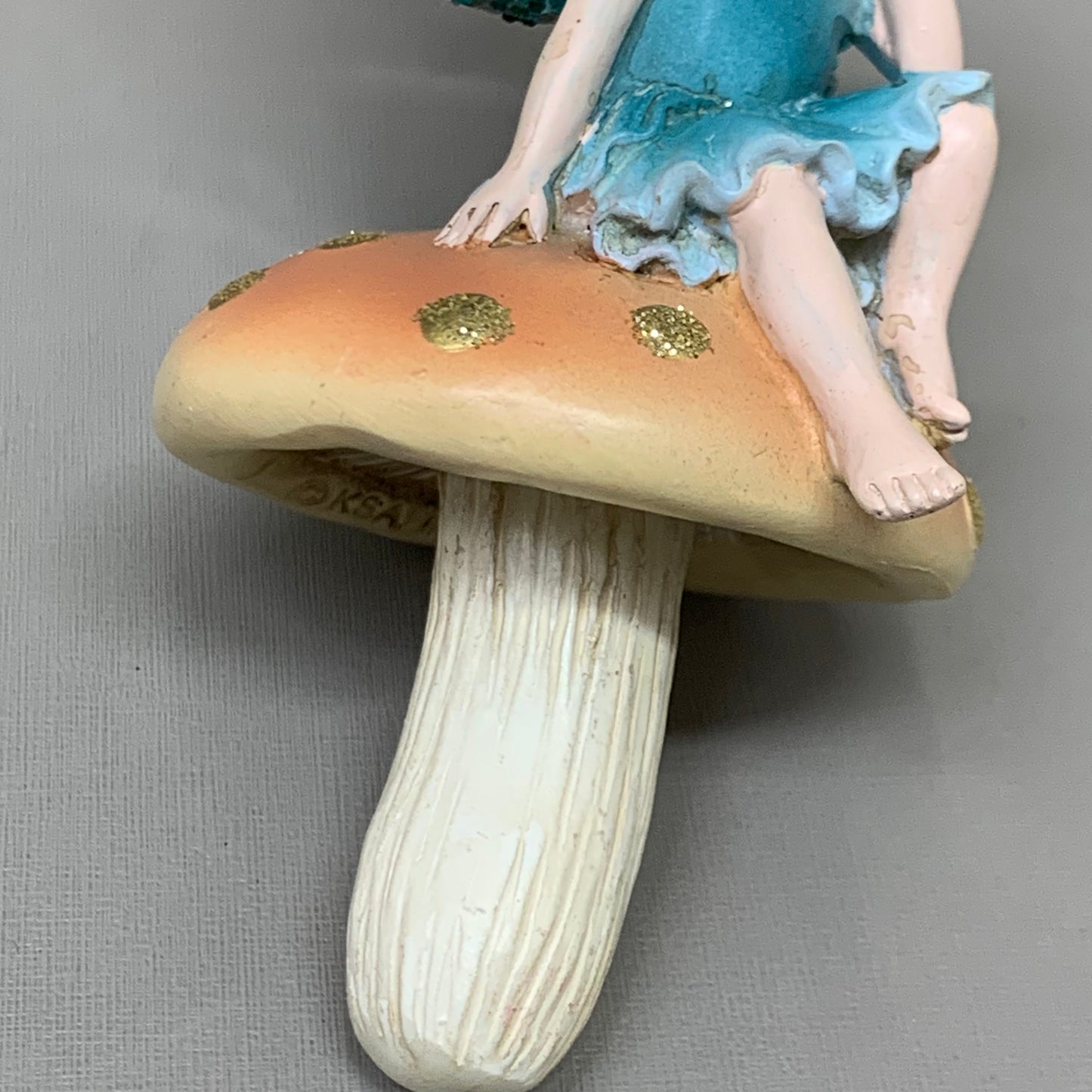 KURT S. ADLER (6 PACK) Fairy Blonde Sitting On Mushroom Christmas Ornament 4“ E0916