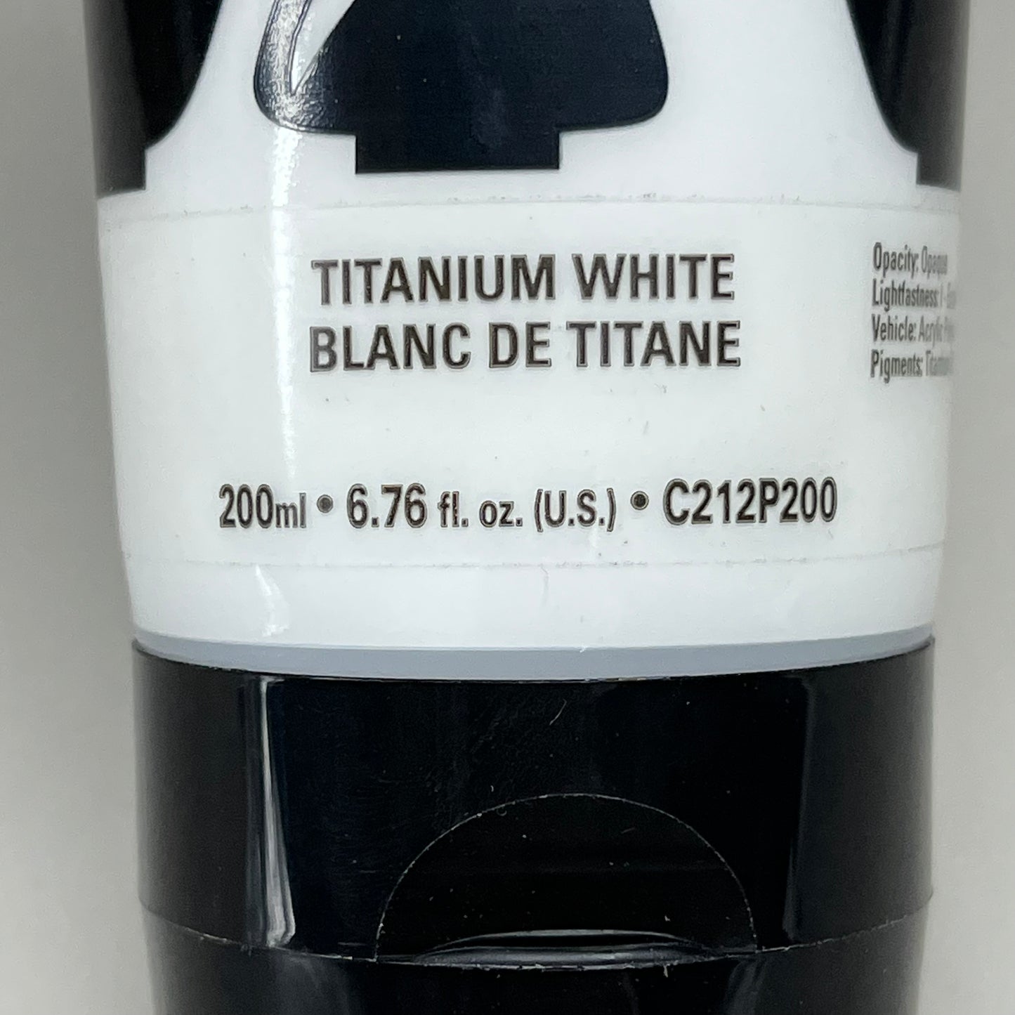 GRUMBACHER Academy Acrylic Titanium White 6.76 fl oz/200 ml C212P200 (New)