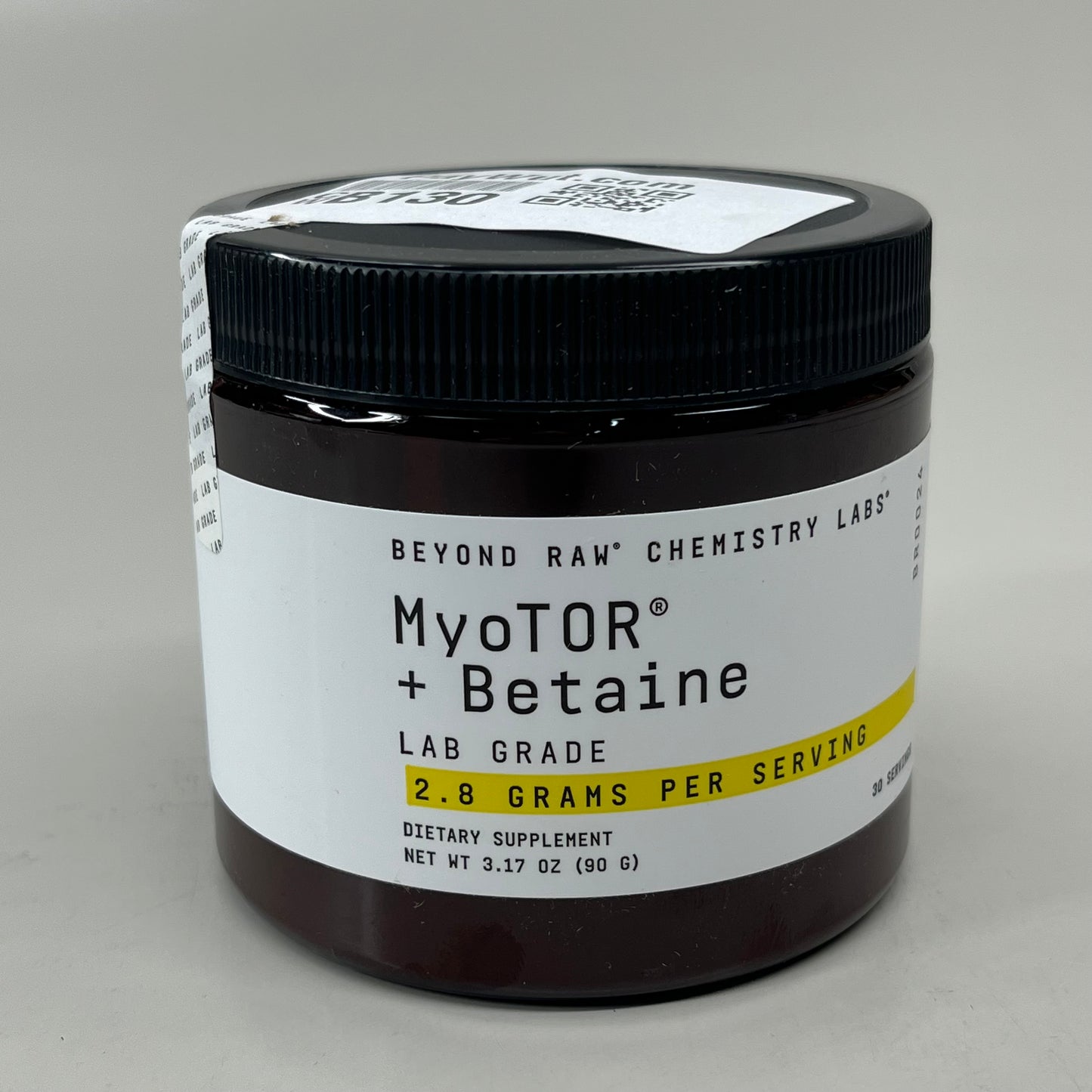 BEYOND RAW Chemistry Labs MyoTOR & Betaine Lab Grade 3.17 oz. 90g 364420 Exp: 10/24 (New)