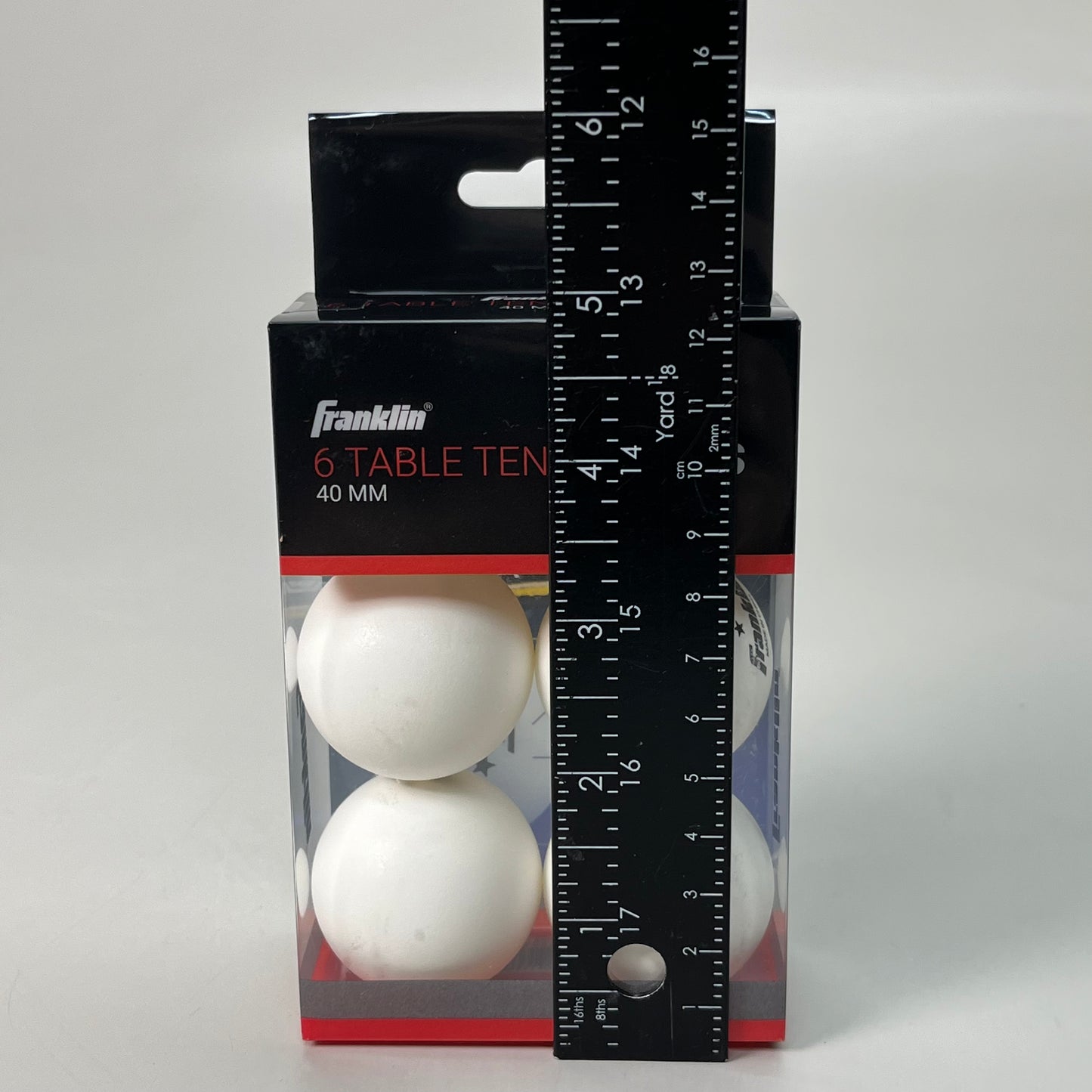 FRANKLIN (24 TOTAL BALLS) 3 Star Table Tennis Balls Ping Pong 40mm White 57102