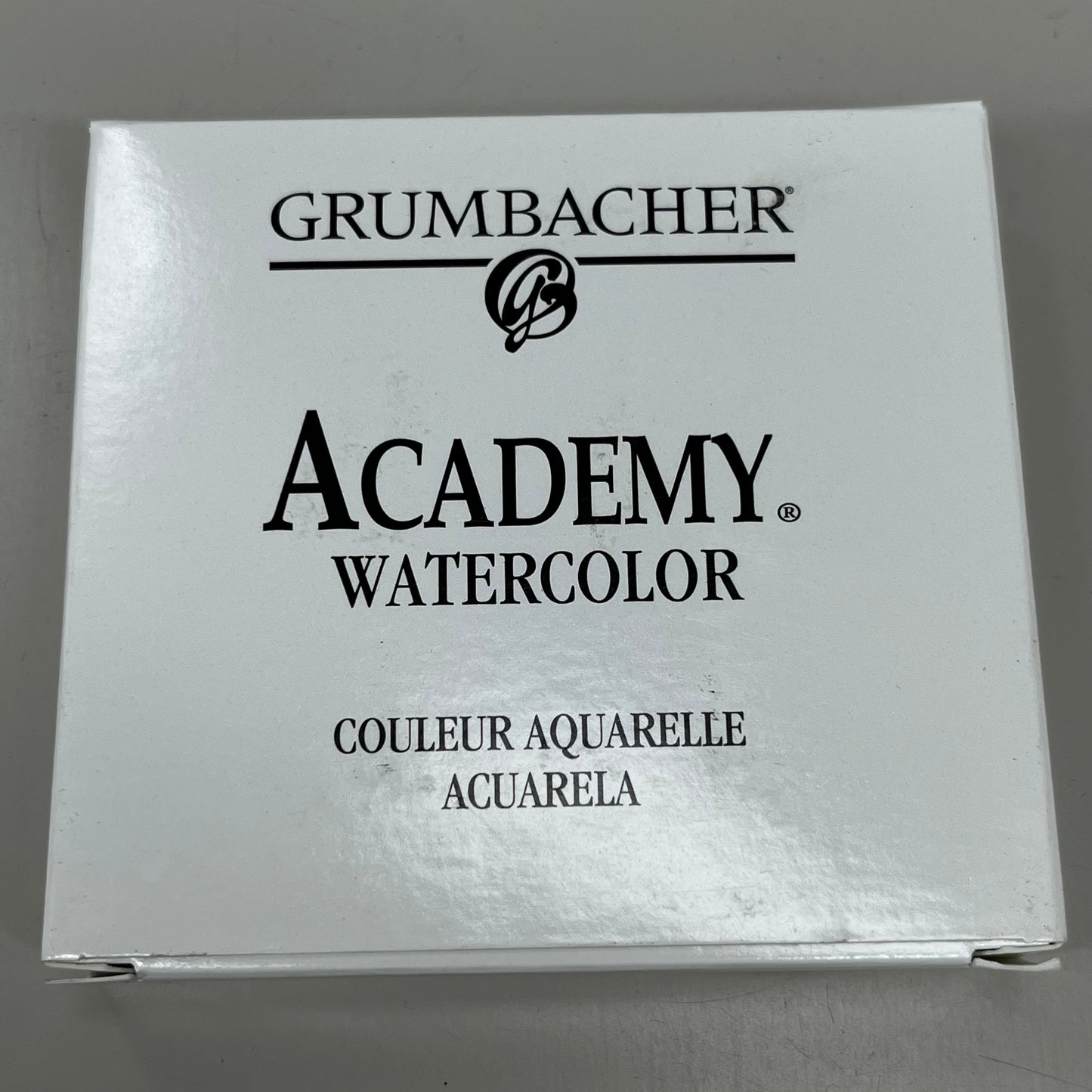 GRUMBACHER 6-PACK! Academy Watercolor Paint Ivory Black .25 fl oz / 7.5 ml 1022 (New)