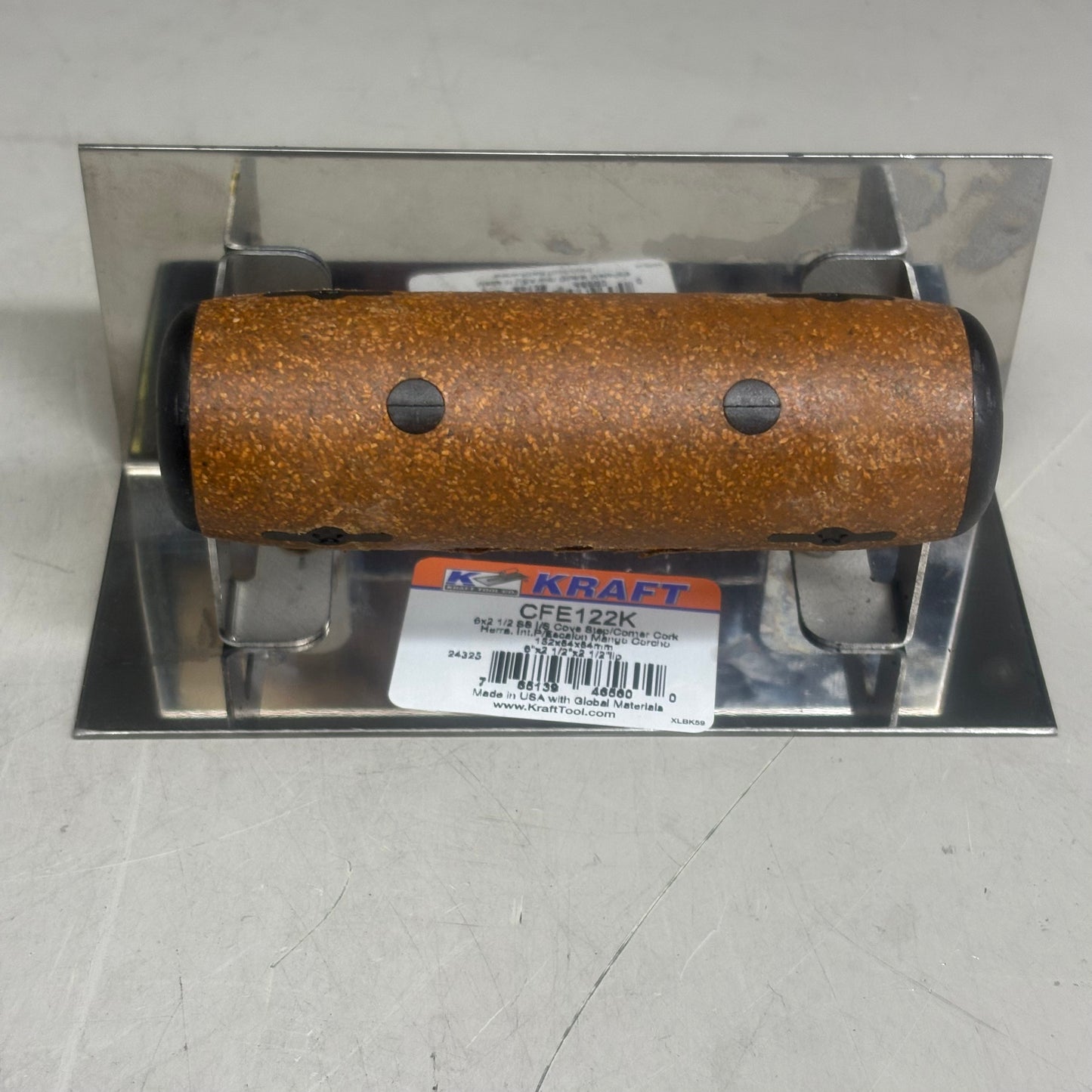 KRAFT TOOL CO Elite Series Five Star Inside Square Step Tool Cork Handle 6x2-1/2