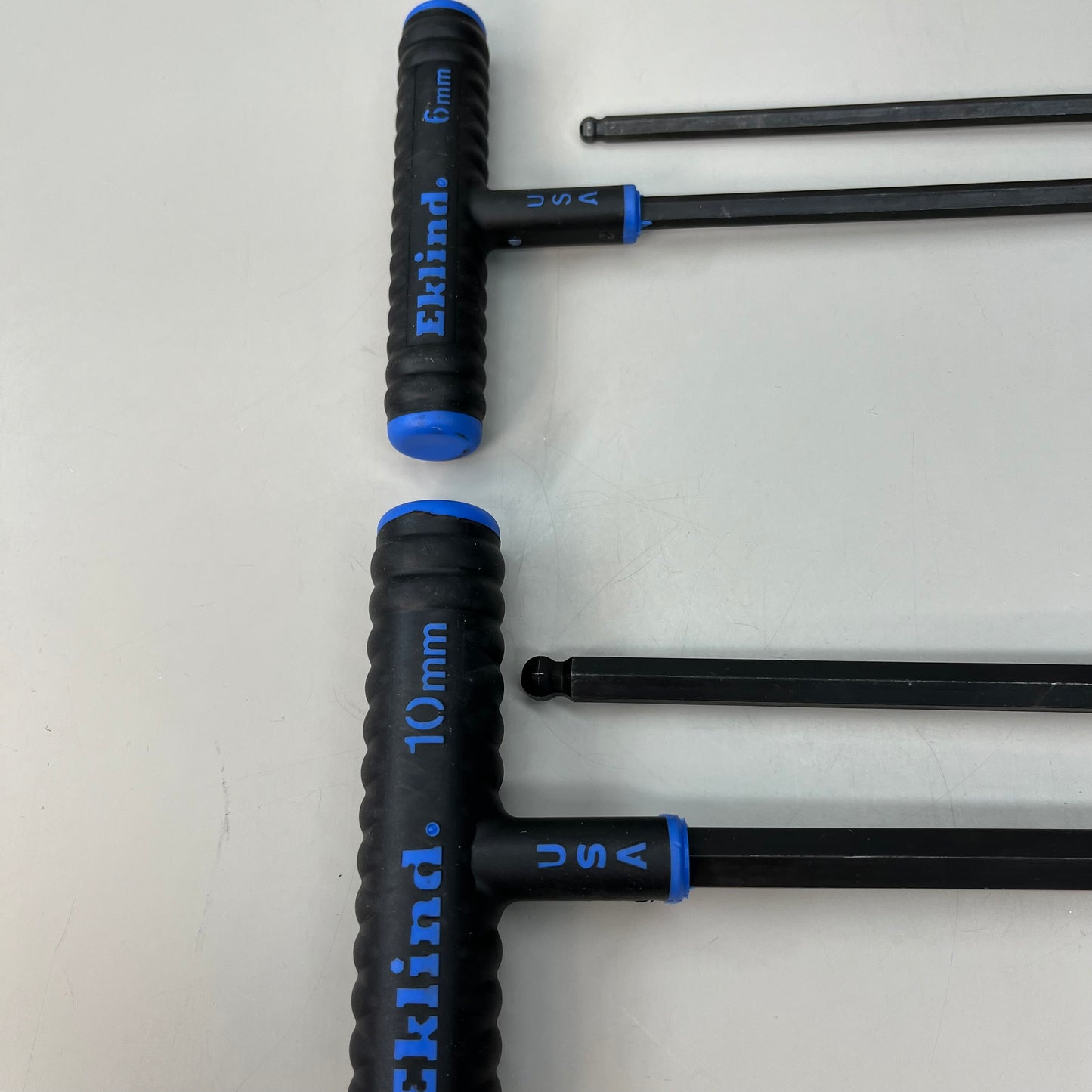 EKLIND Set of 2! Hex-Power-T 8 Hex Keys 6"/150mm 9"/230mm Blue 64808 64608
