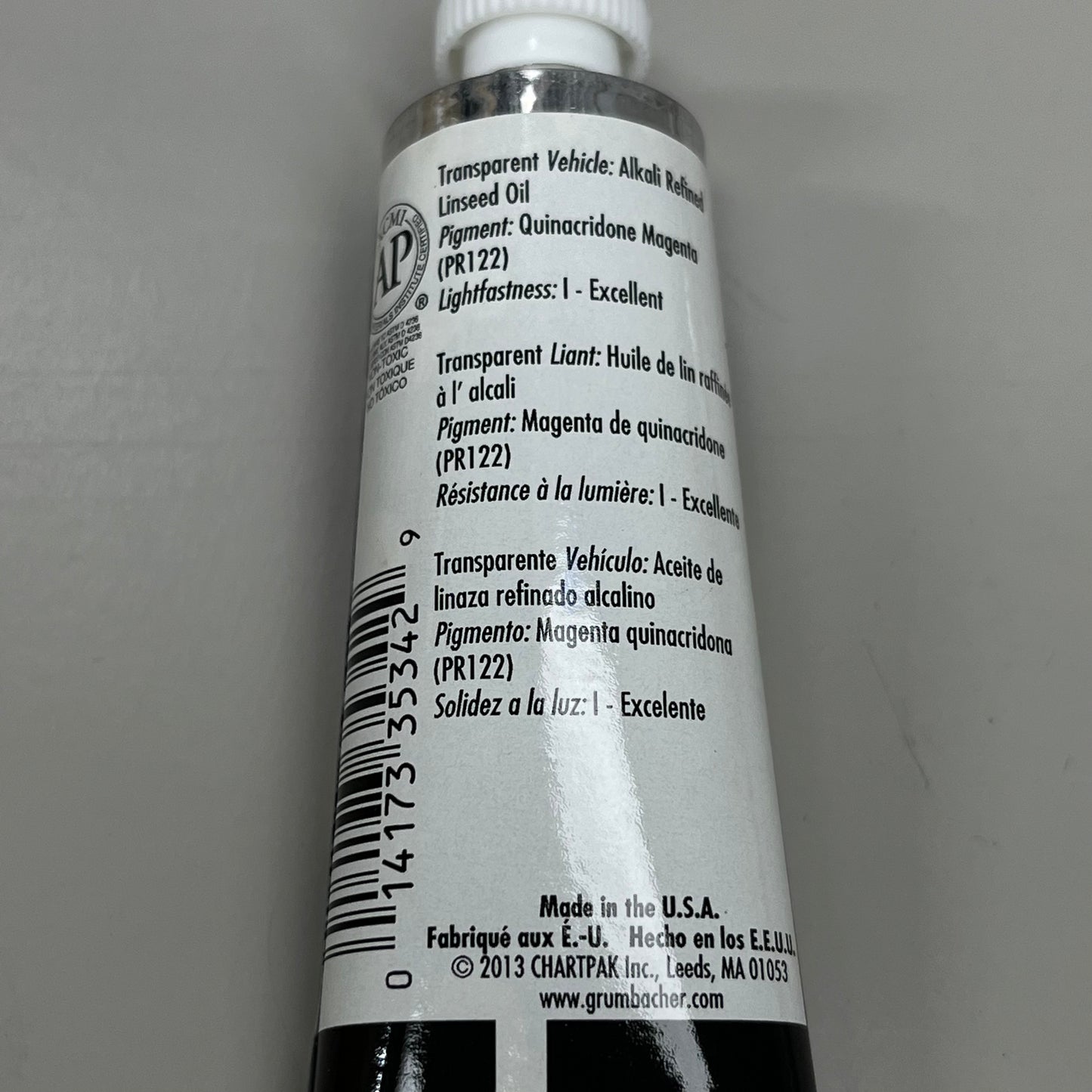GRUMBACHER 3-PACK! Oil Pre Thio Violet 1.25 fl oz / 37 ml P211G (New)