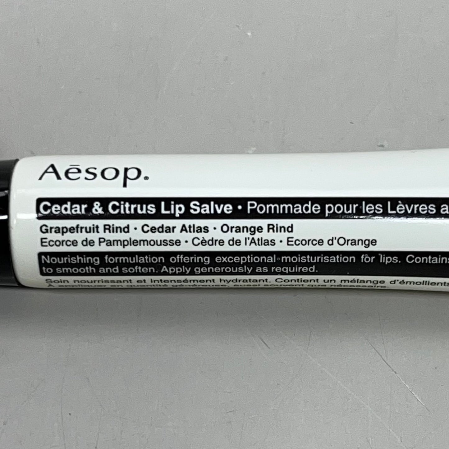 AESOP Cedar & Citrus Lip Salve Grapefruit/Orange Rind 0.3 fl oz 02D0622B BB-12M