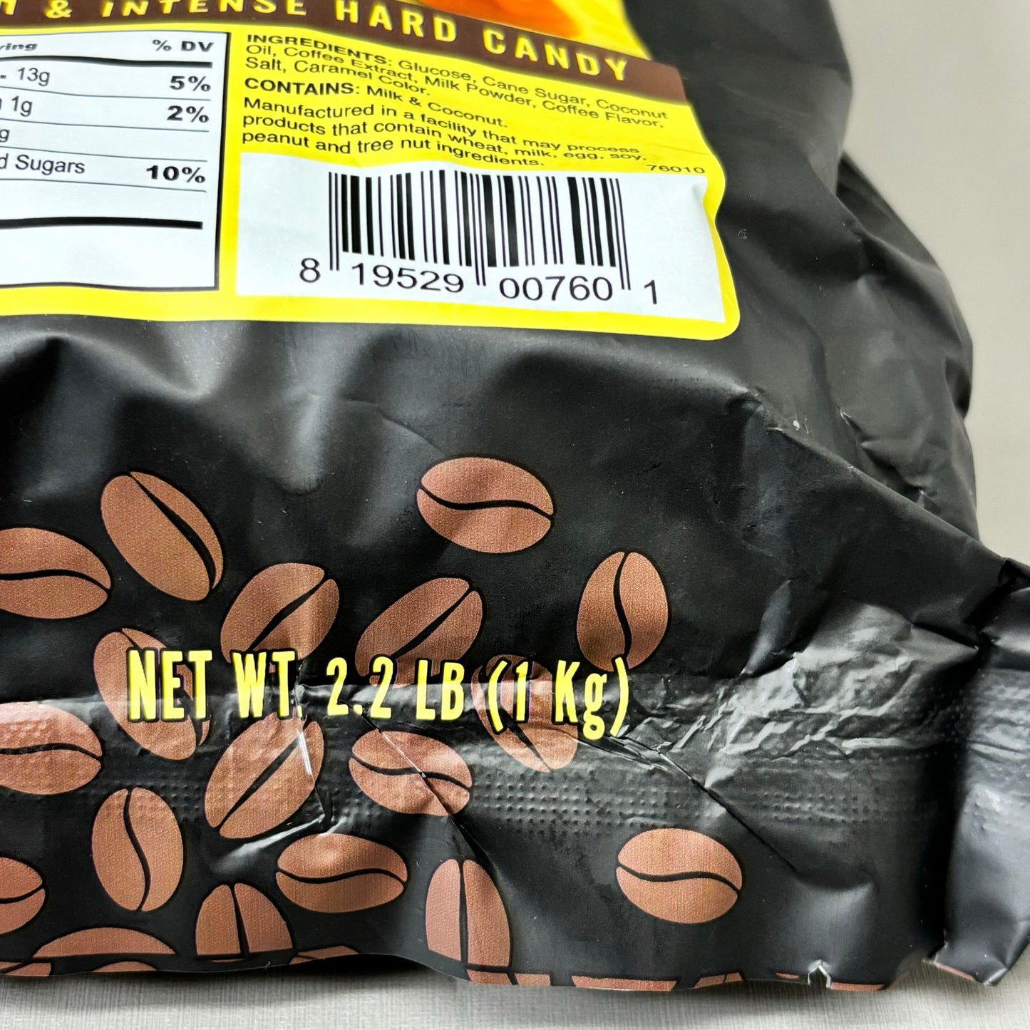 BALI'S BEST (280 PACK) Coffee Candy Original Coffee Flavor 2.2lb Bag