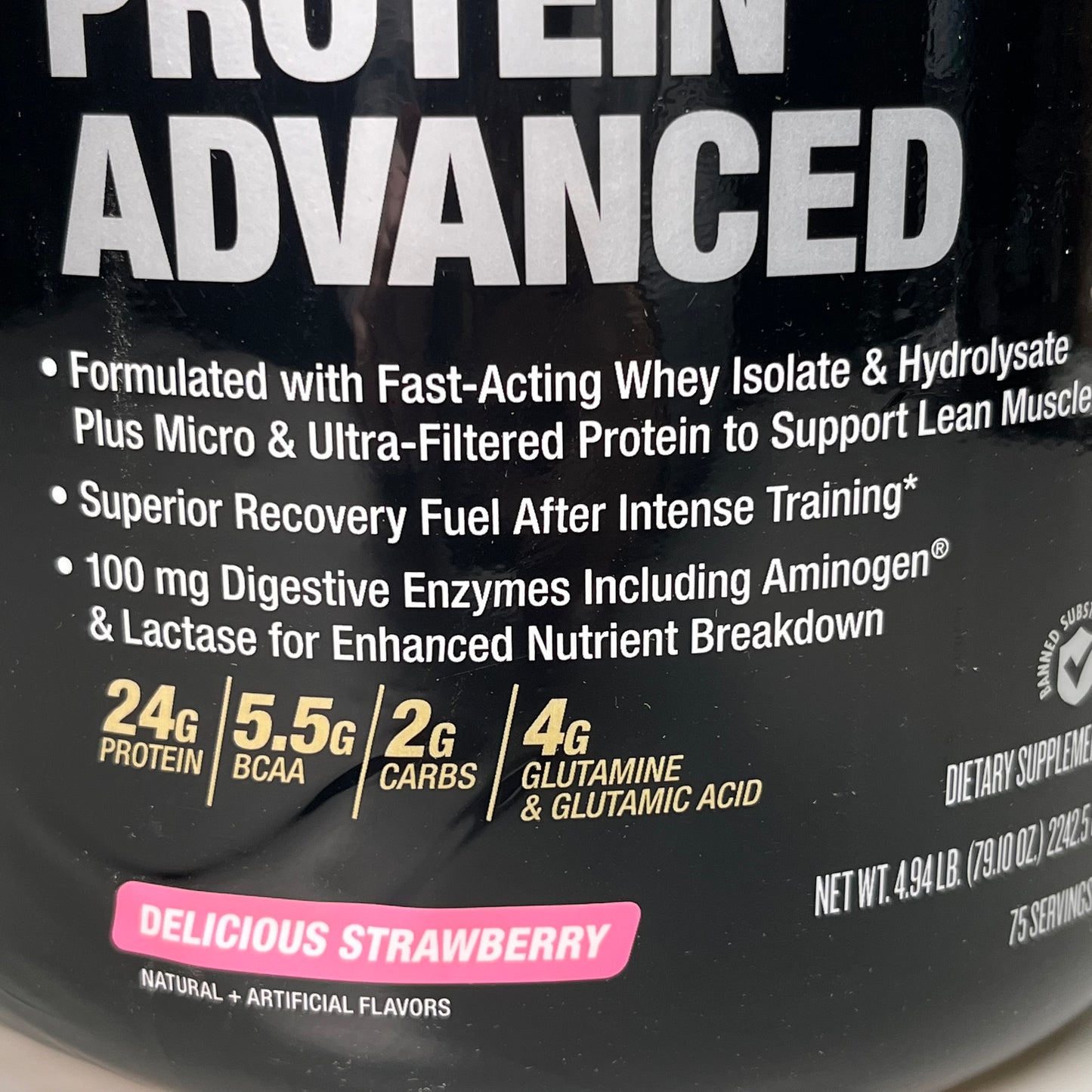GNC Pro Performance Gold Series 100% Whey Protein Delicious Strawberry 79.10 oz. 2242.5g (New)