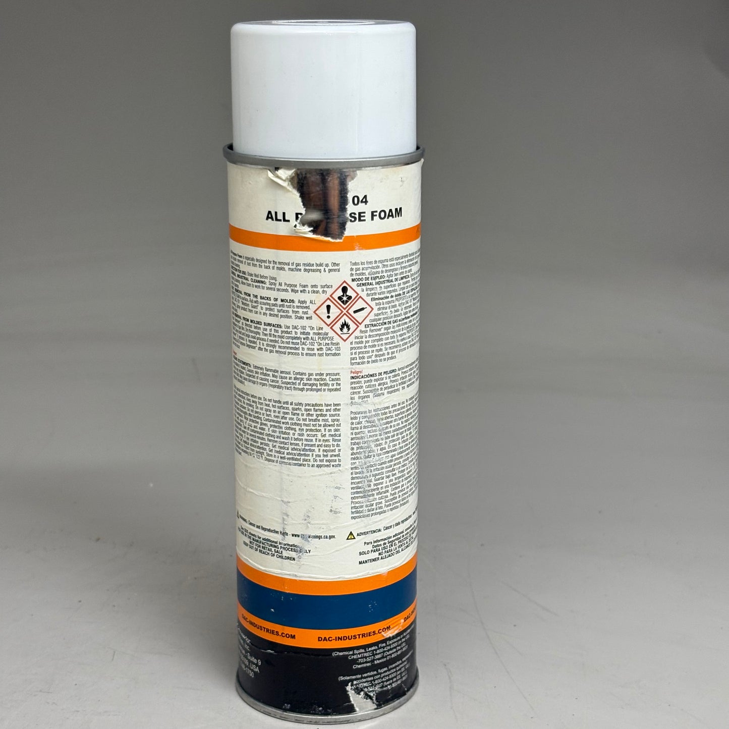 DAC INSUSTRIES (10 Pack) All Purpose Foam Citrus Based Cleaner (Cosmetic Damage)