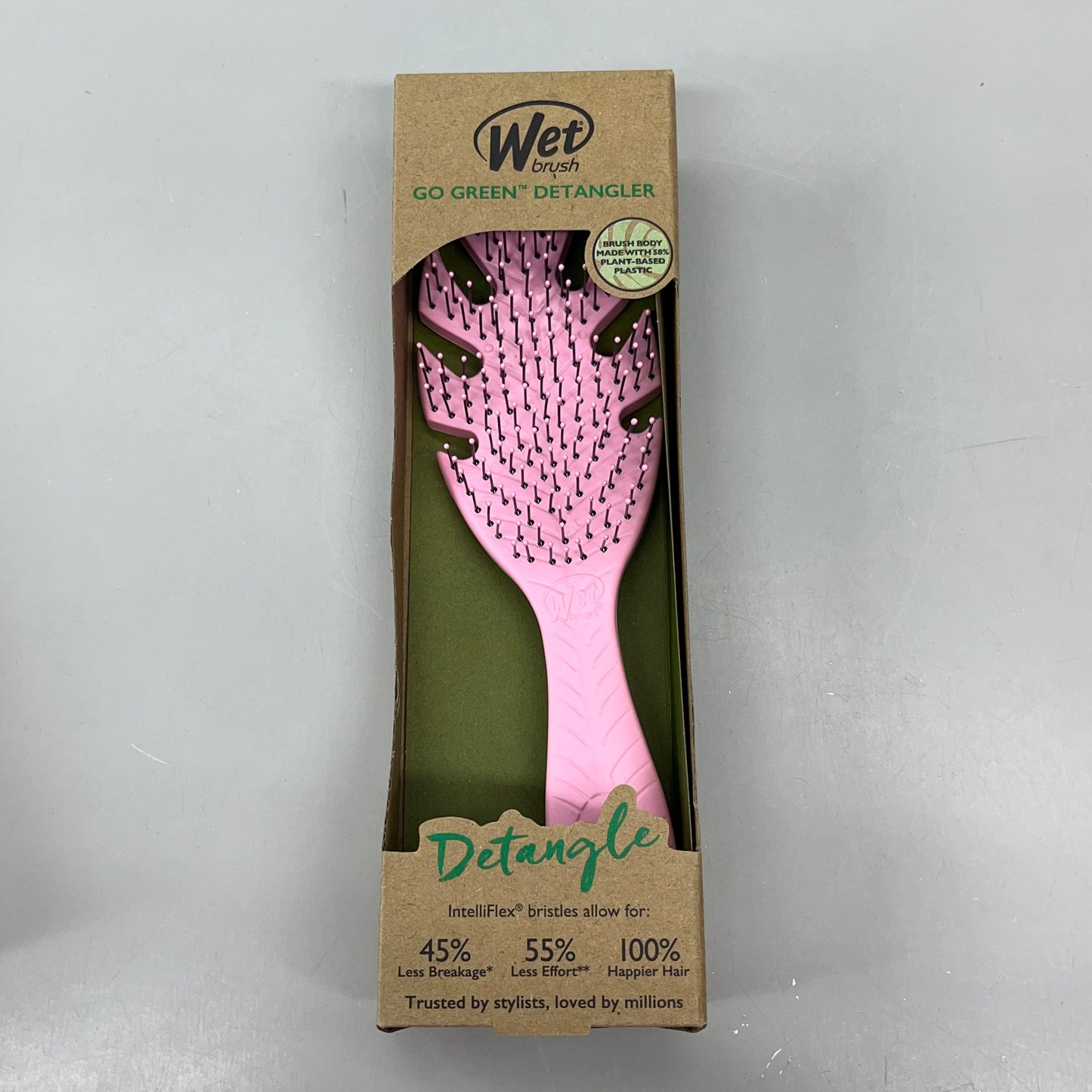 WET BRUSH (2 PACK) Go Green Detangler Brush Pink GYBIO830ASST