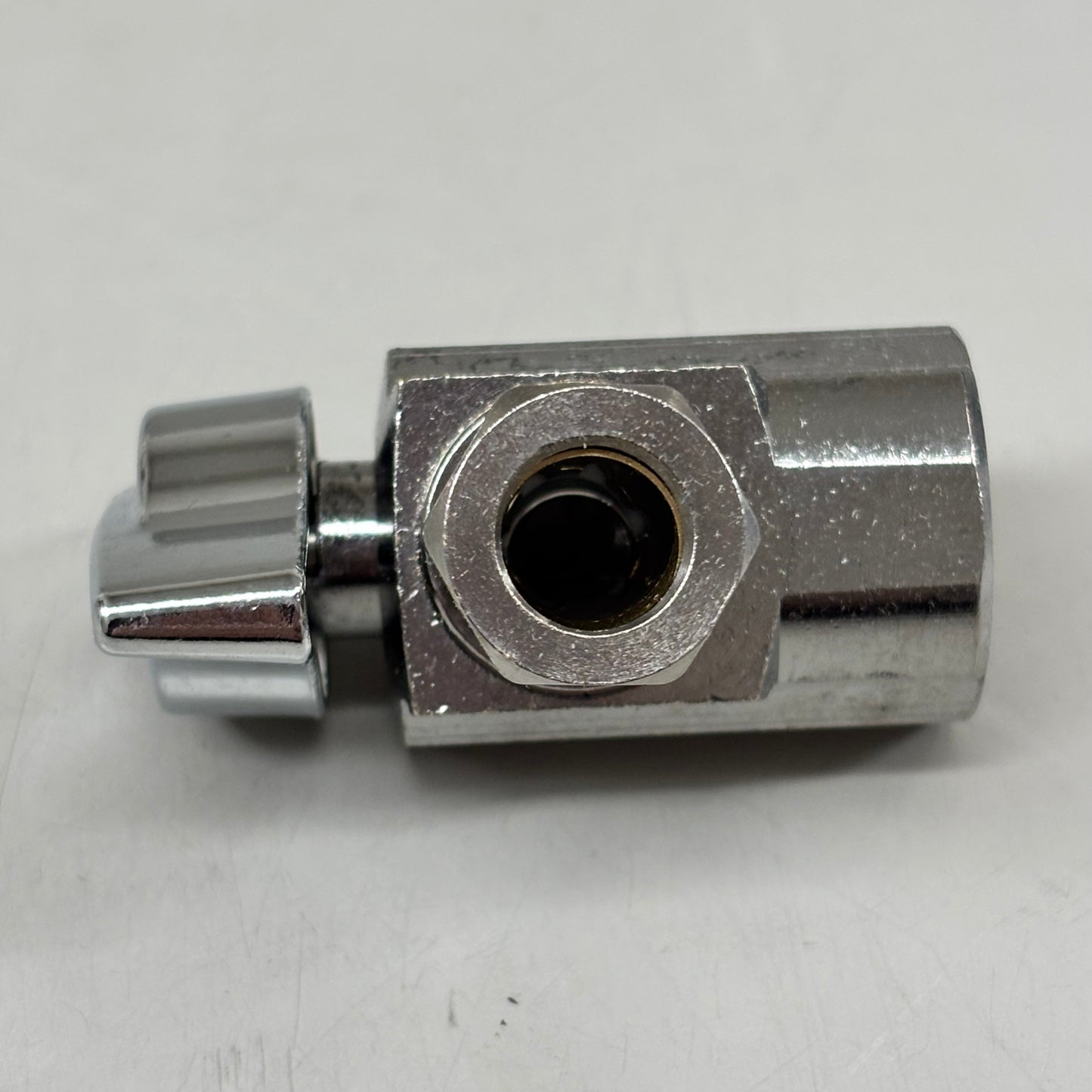 ZA@ BRASS CRAFT (5 PACK) Iron Pipe Angle Ball Stop 1/2"FIP x 3/8"O.D. Chrome KTR17XC