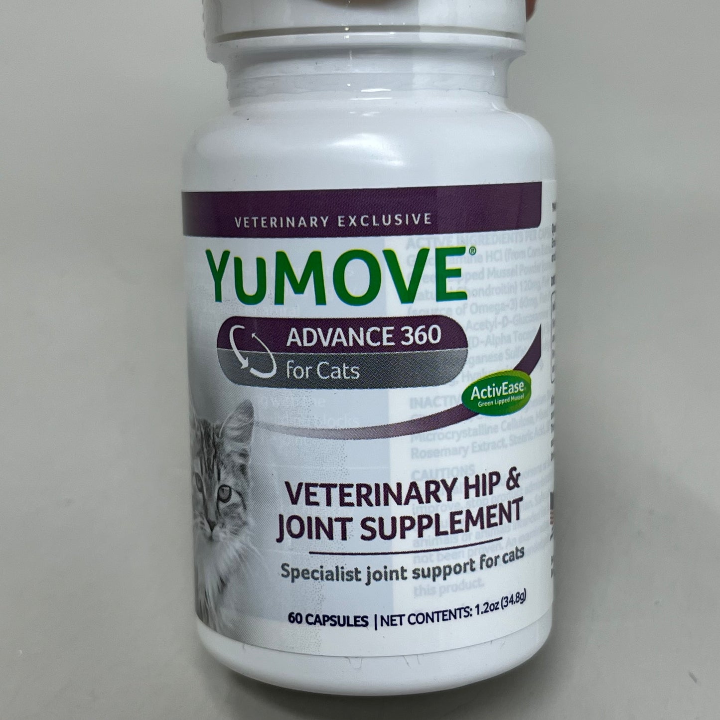 YUMOVE (3 PACK) Advance 360 Cats Veterinary Hip & Joint Supplement 60-Cap BB 07/24