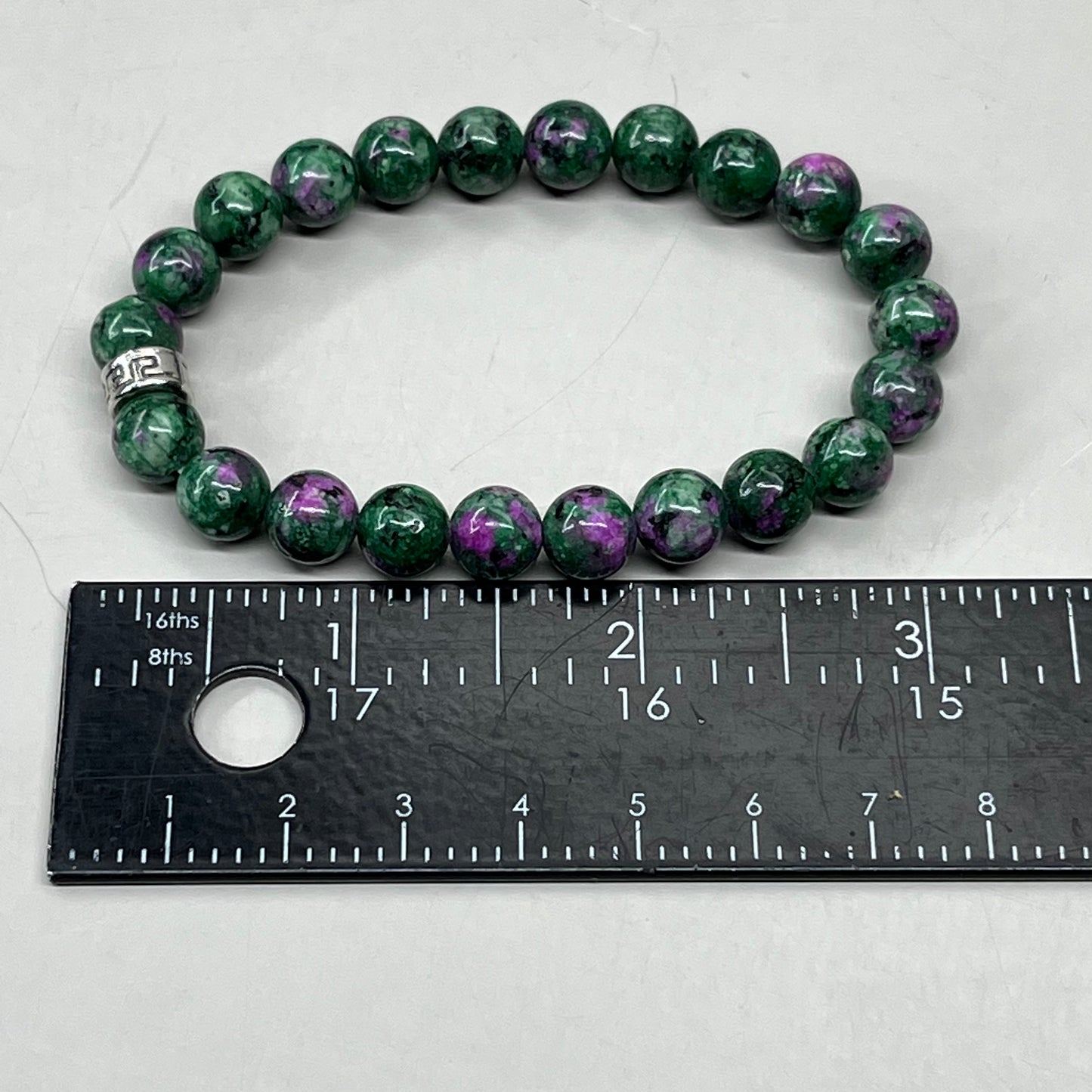 BEST WHOLESALE (12 PACK) Beaded Crystal Bracelets Silver Jewel Cuff 3" Green/Purple