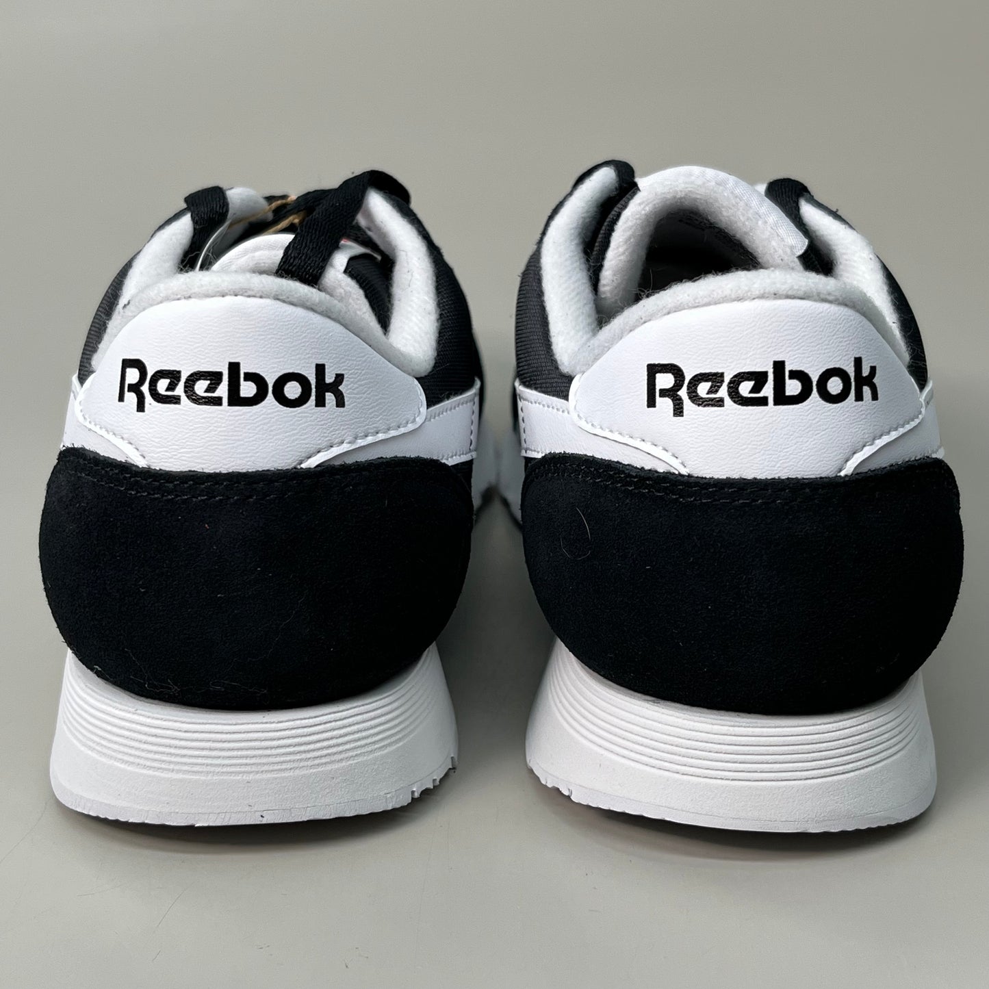 REEBOK Classic Nylon Men's Running Shoes U.S/Sz-12 Black/White GY7231 (New)
